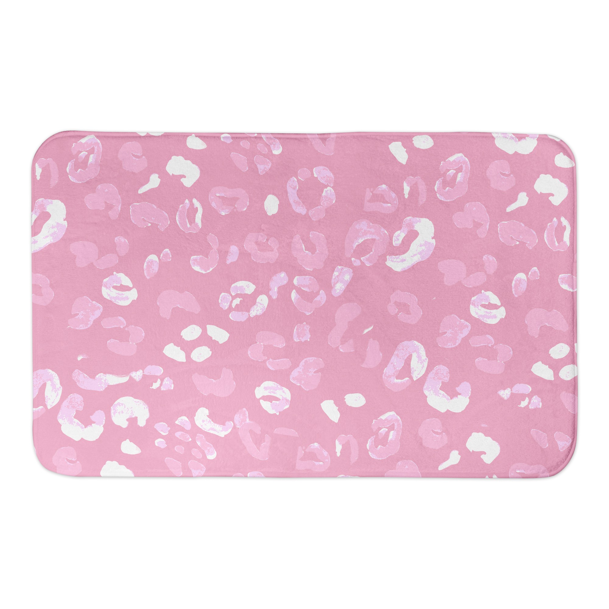 Pink Cheetah Print 34x21 Bath Mat
