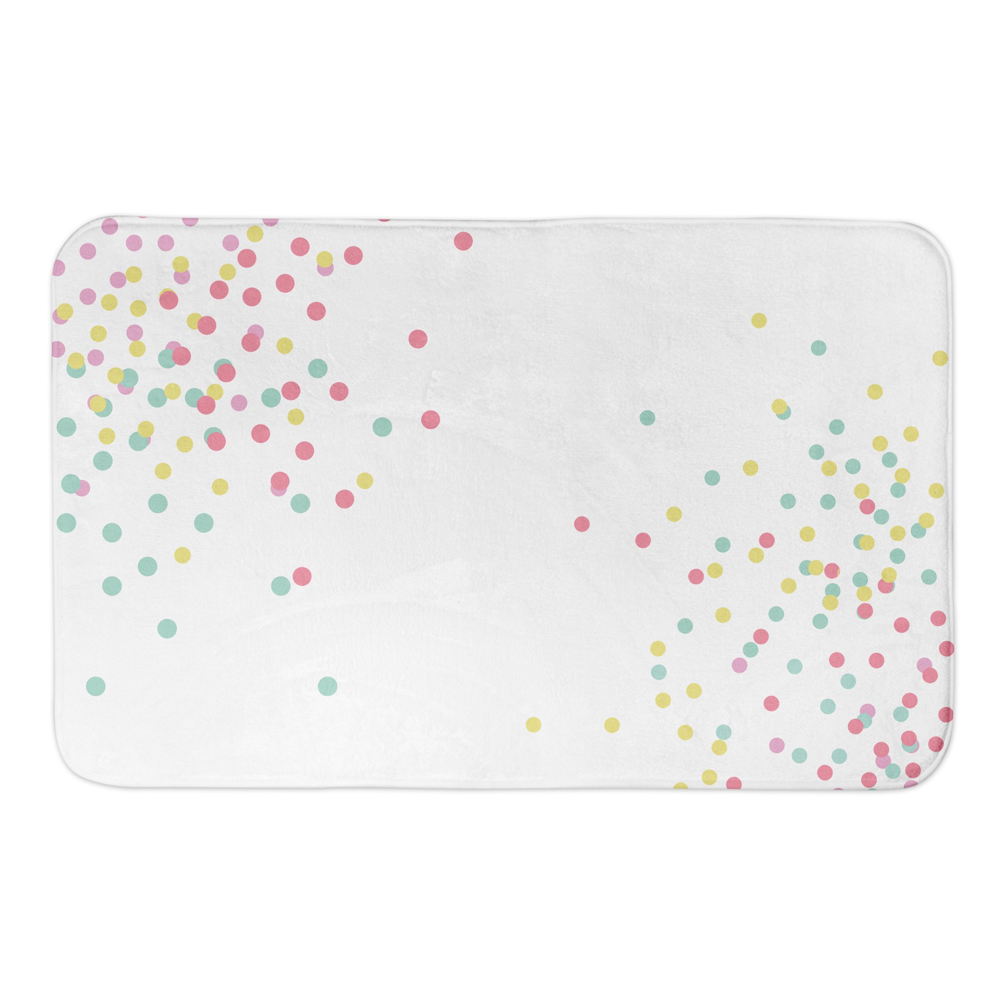 Colorful Dots Pattern 34x21 Bath Mat
