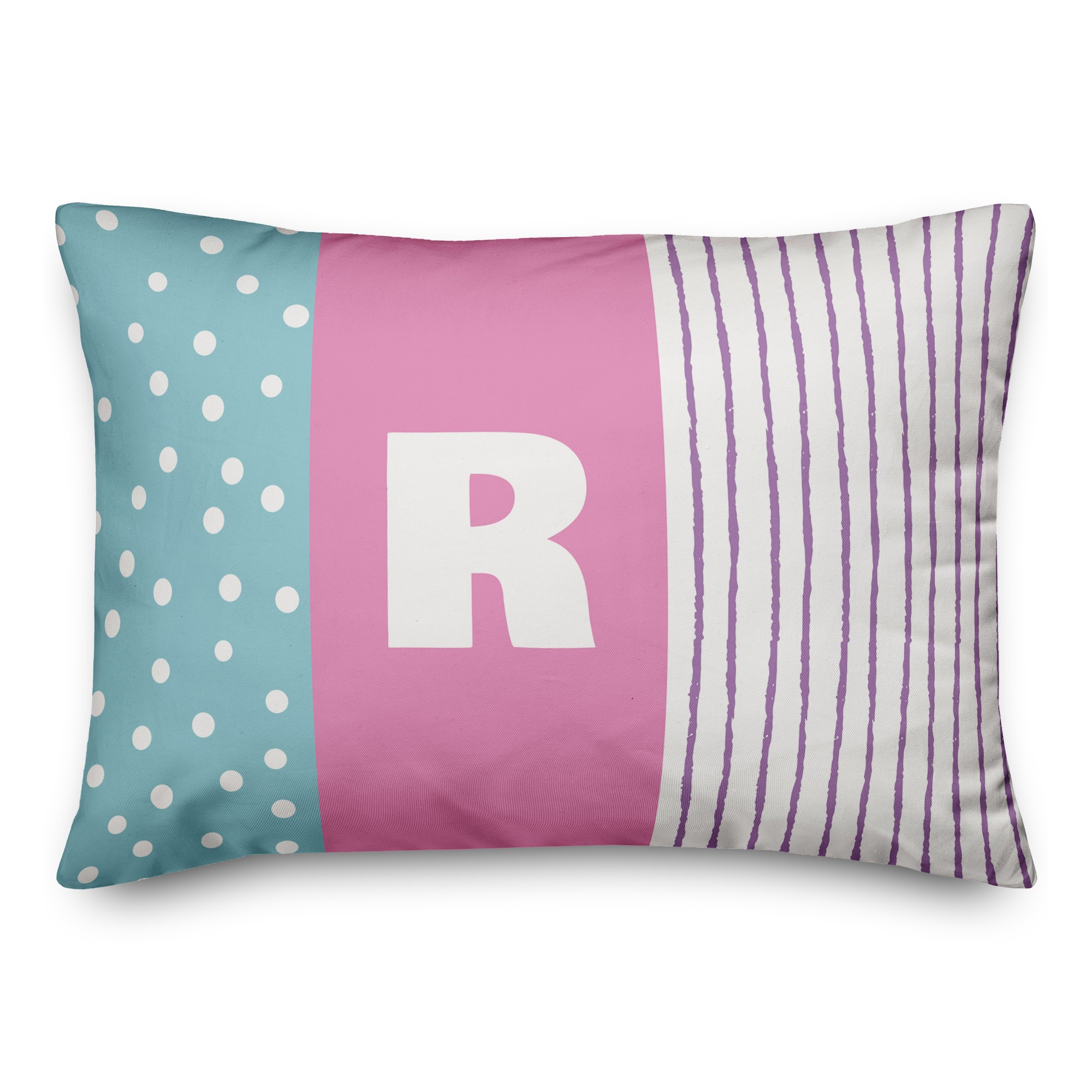 Tween Pillow Monogram 14x20 Personalized Spun Poly Pillow