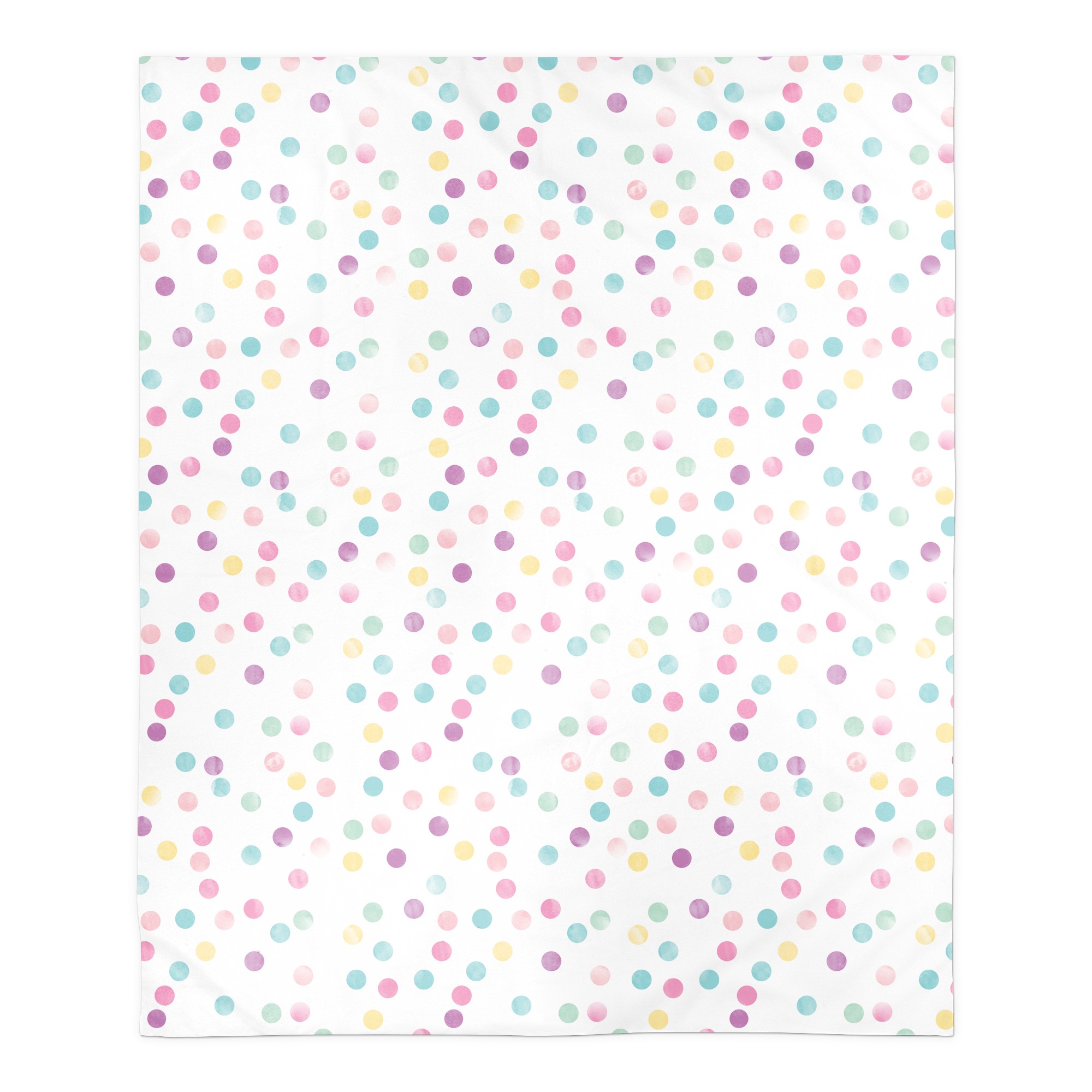 Colorful Polka Dots 50x60 Sherpa Fleece Blanket