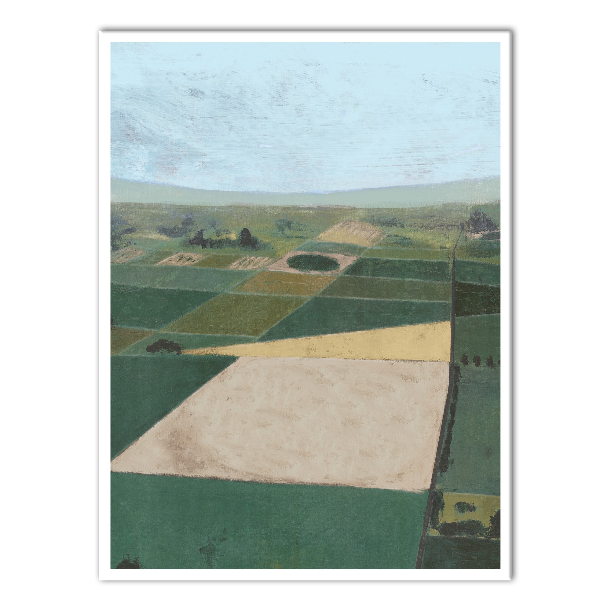 Aerial View of Farm Patches Wall Art