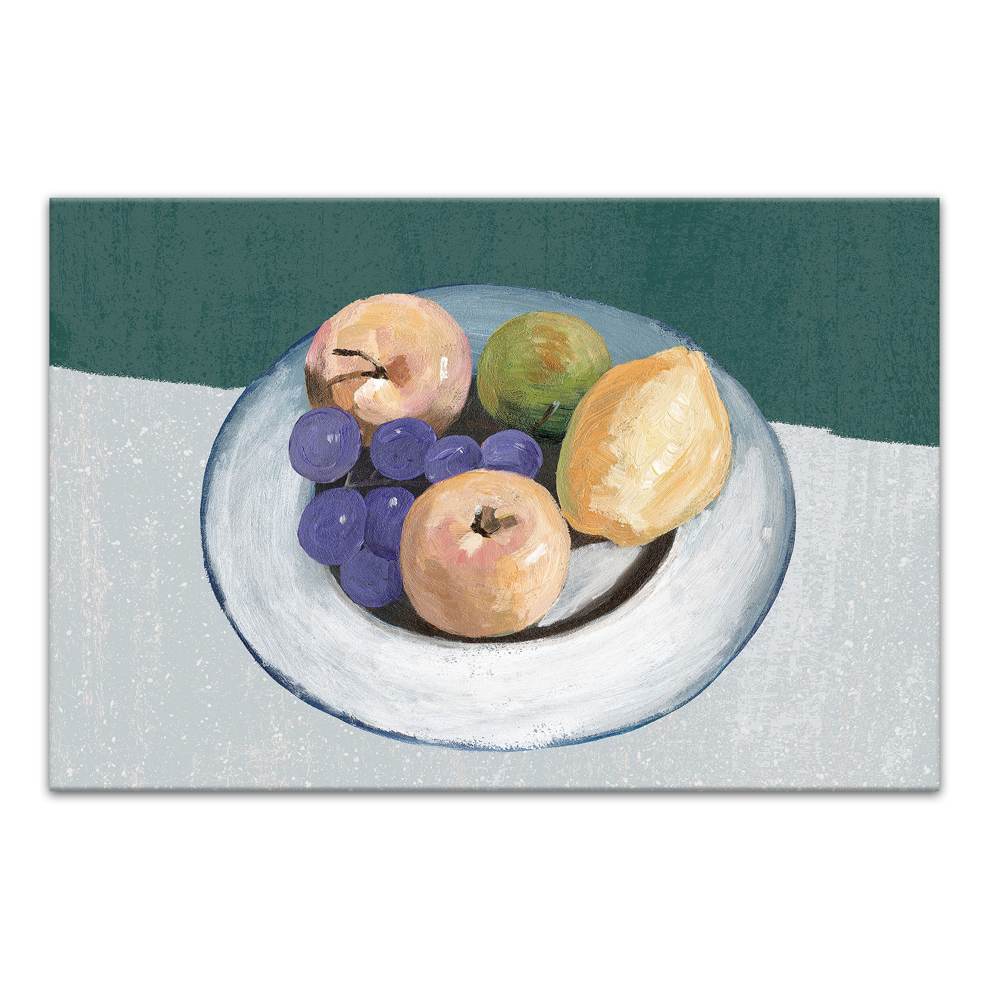 Emerald Fruit on a Plate Wall Art