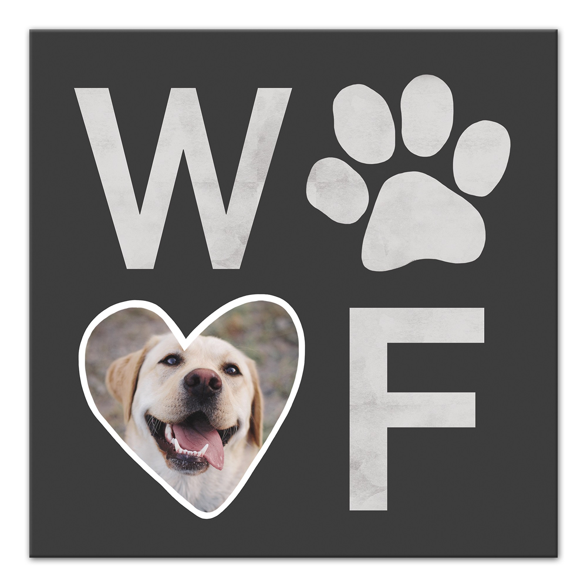 Designs Direct Creative Group Woof Photo 12x12 Personalized Canvas Wall Art