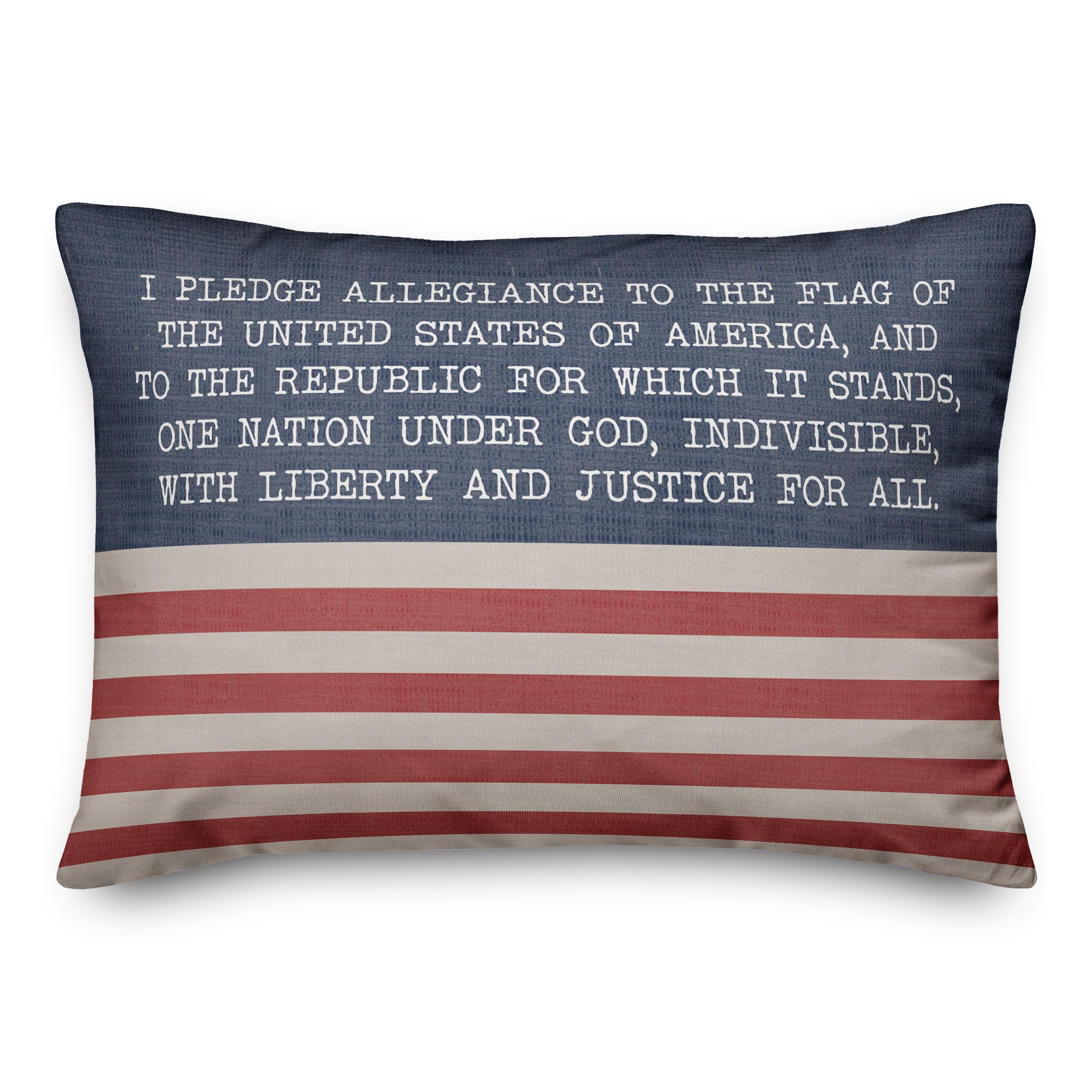 Pledge of Allegiance 14x20 Spun Poly Pillow
