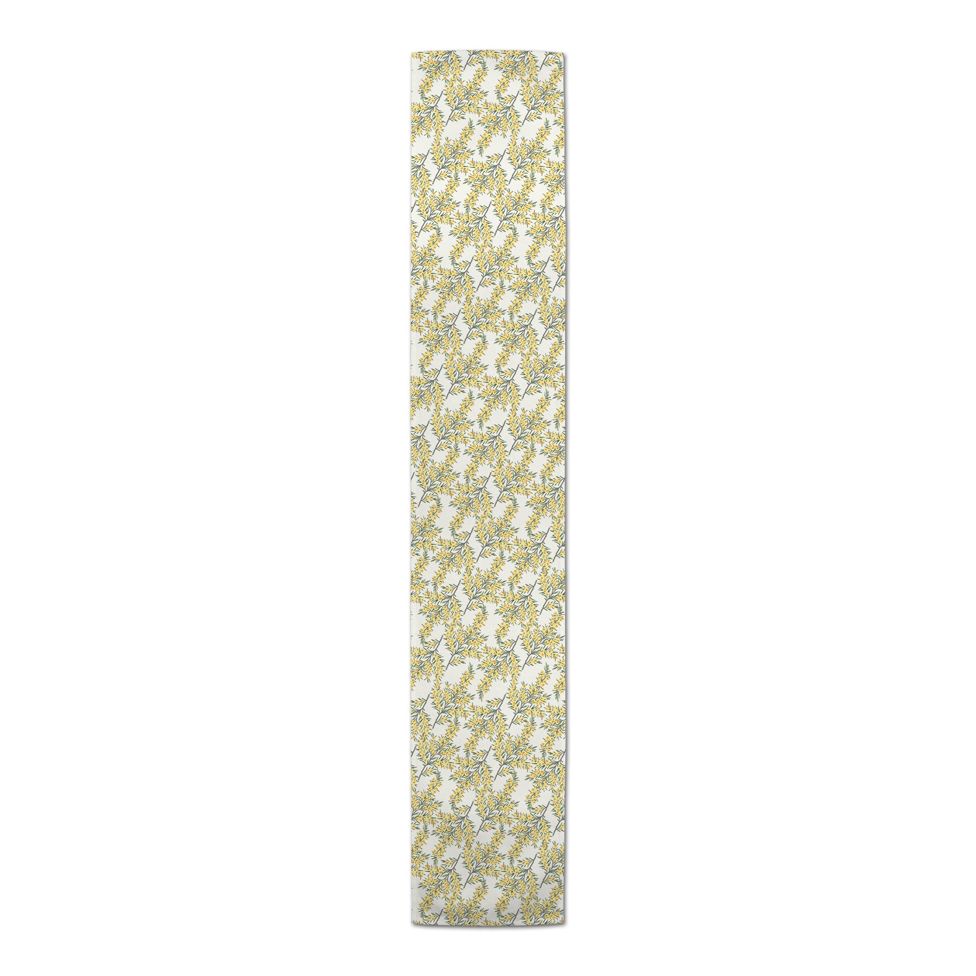 Vintage Botanical Yellow Florals  Runner