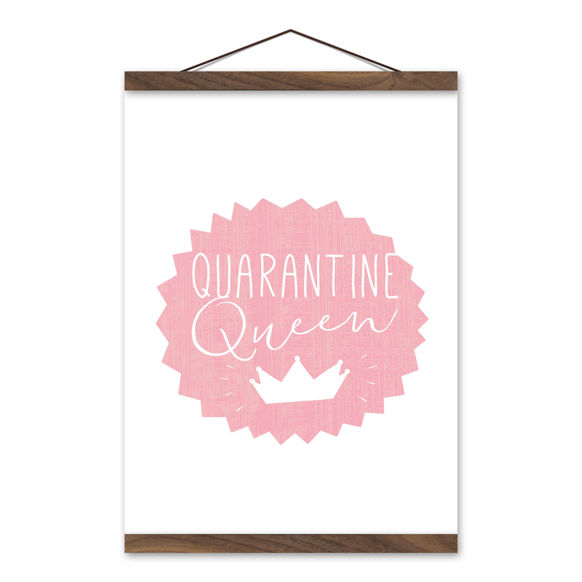 Quarantine Queen 12x16 Teak Hanging Canvas