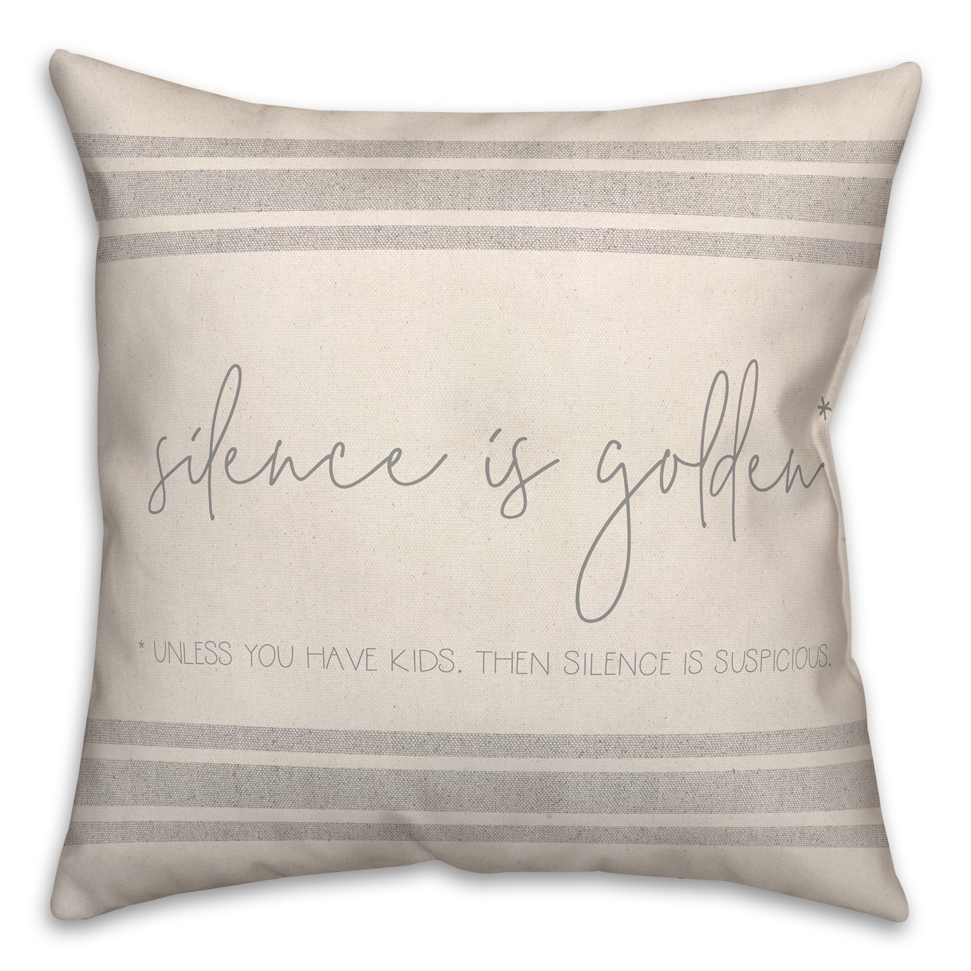 Golden Silence 18x18 Spun Poly Pillow