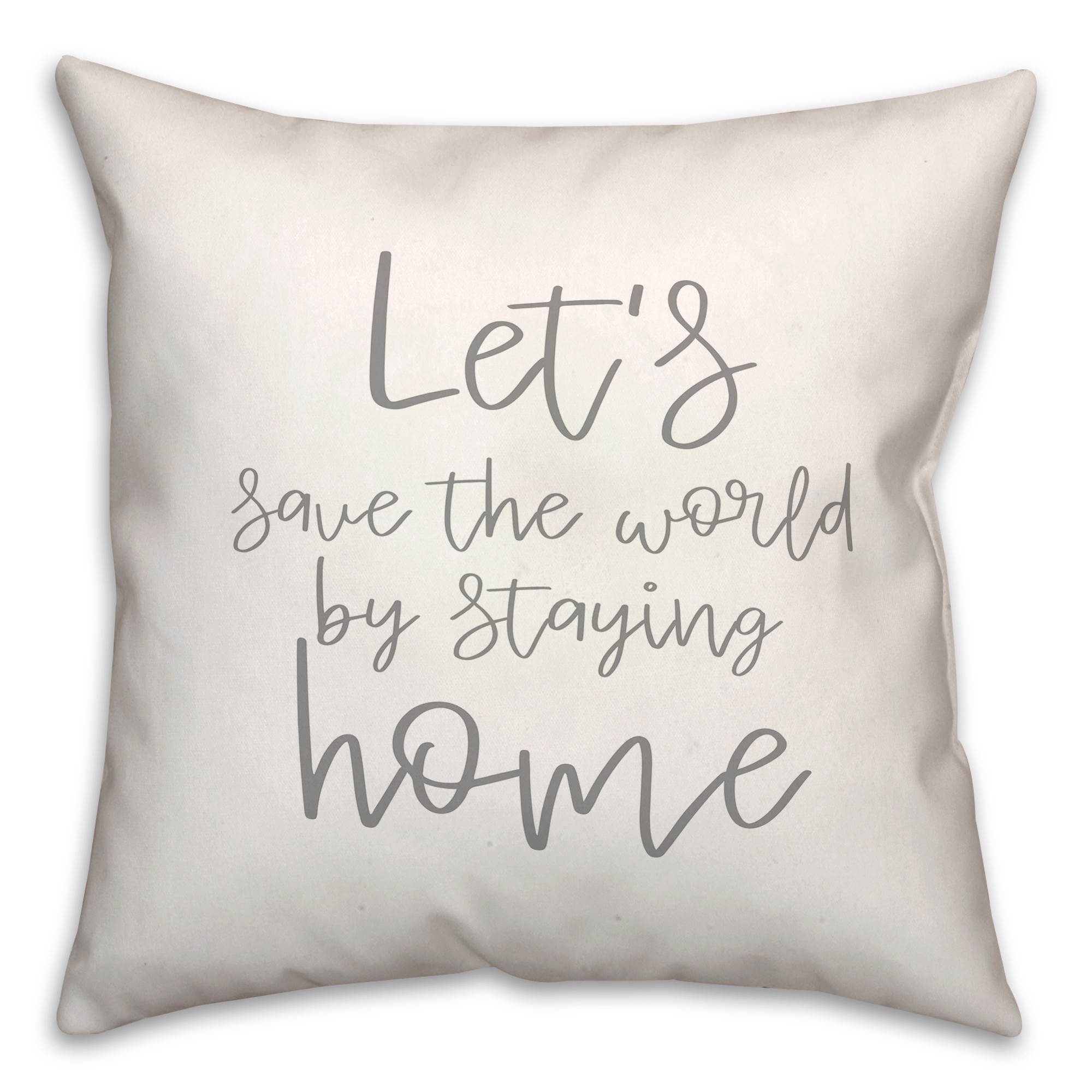 Let's Save the World 18x18 Spun Poly Pillow