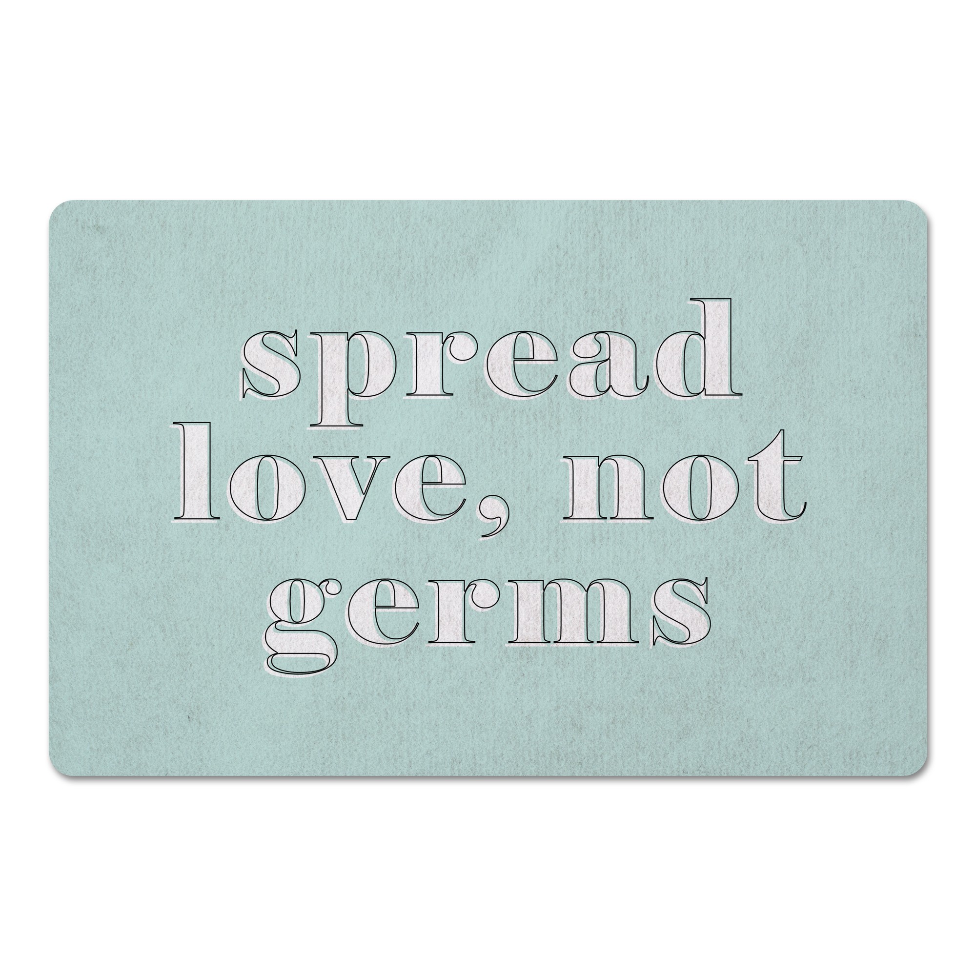 Love Not Germs 27x18 Floor Mat