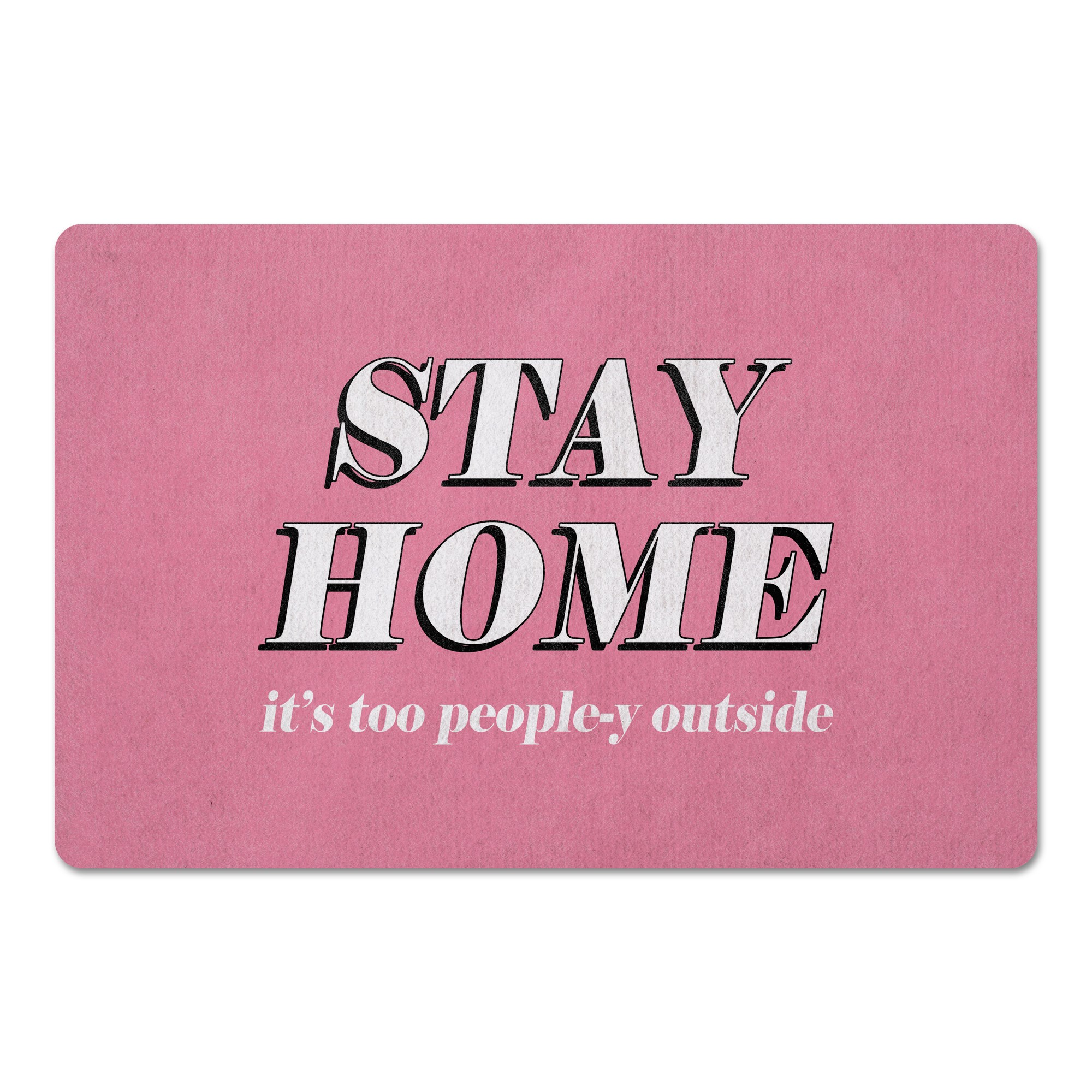 Stay Home People 27x18 Floor Mat
