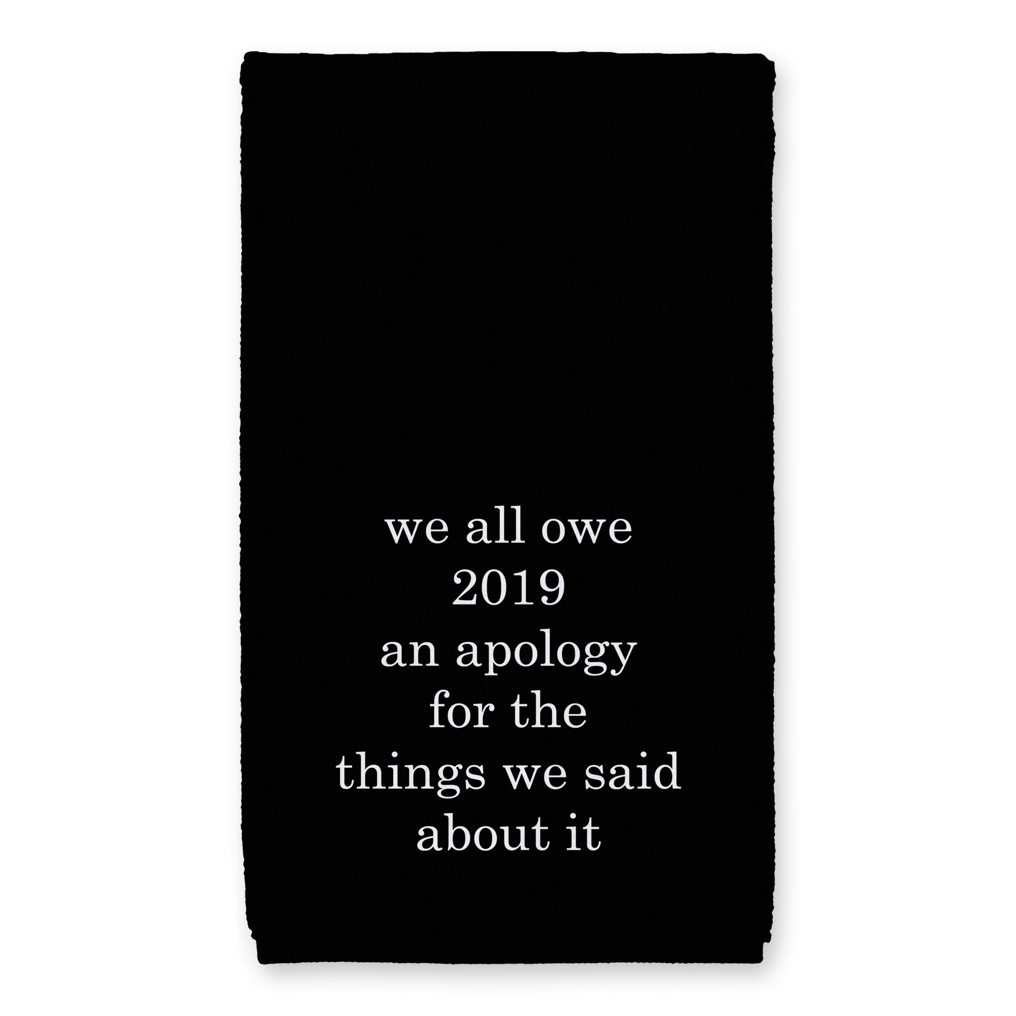 2019 Apology 16x25 Towel