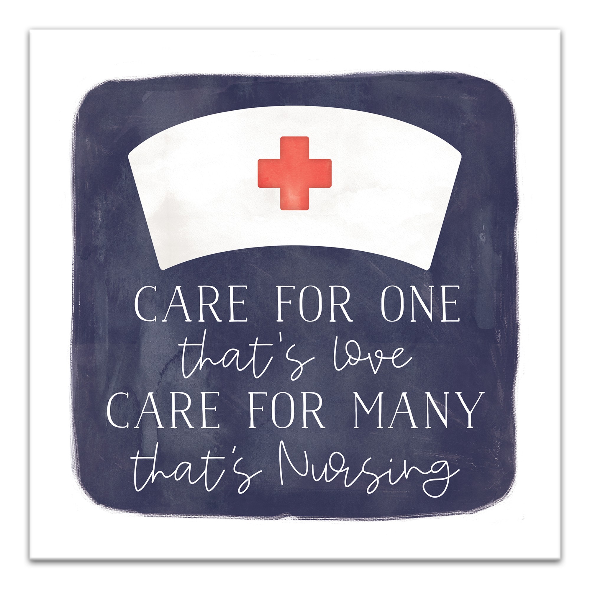 Care For Many That's Nursing 12x12 Canvas Wall Art