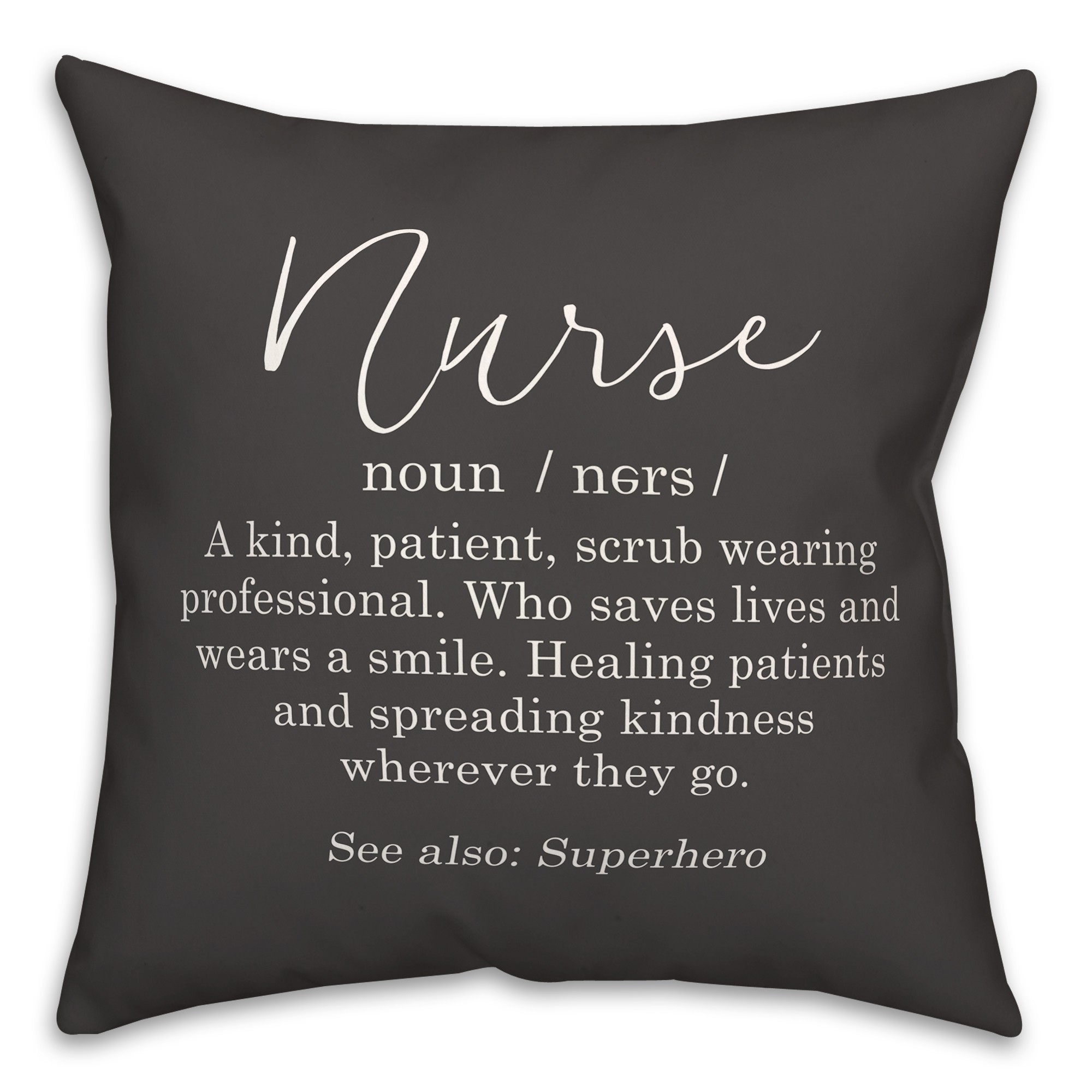Nurse Definition 18x18 Spun Poly Pillow