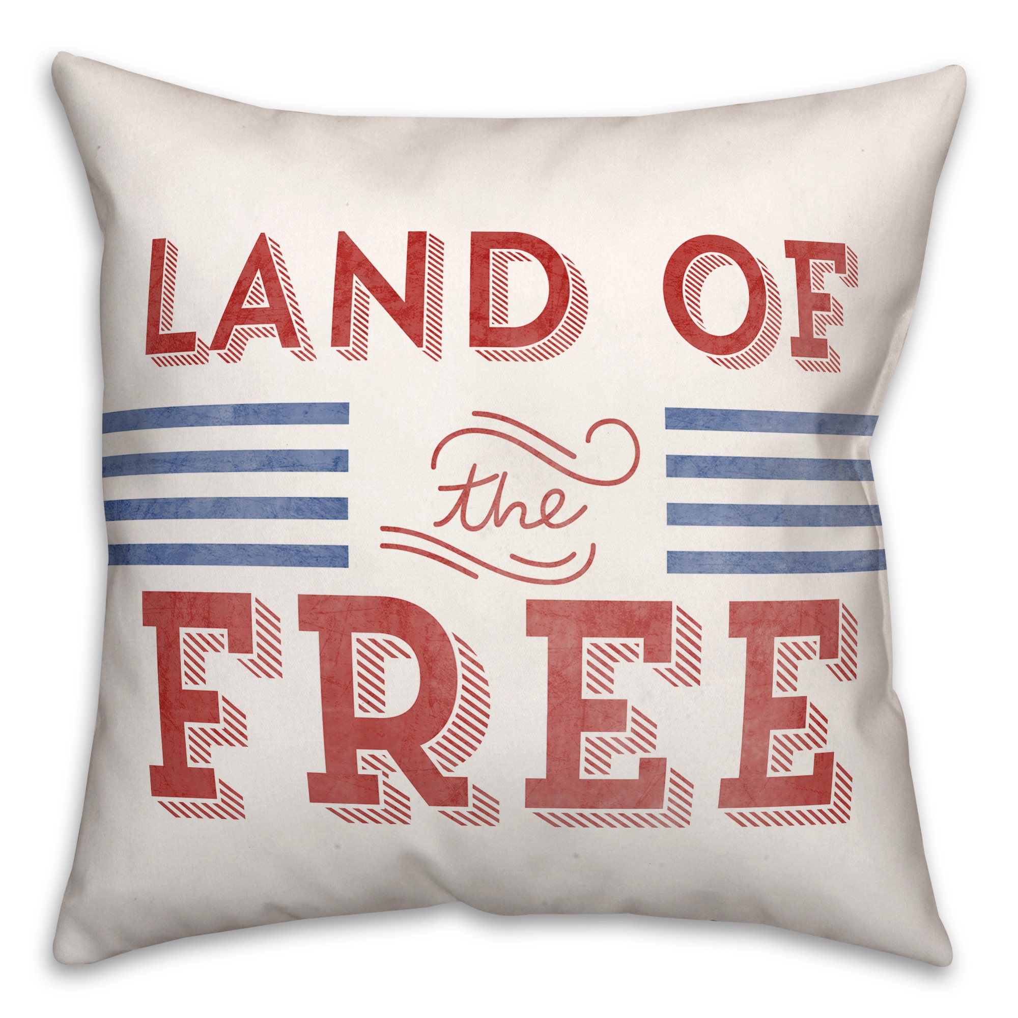 Land of the Free 18x18 Spun Poly Pillow