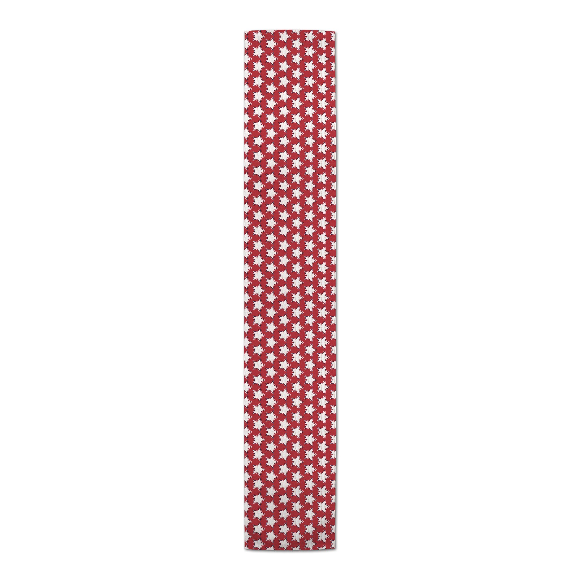 White Stars Pattern Runner