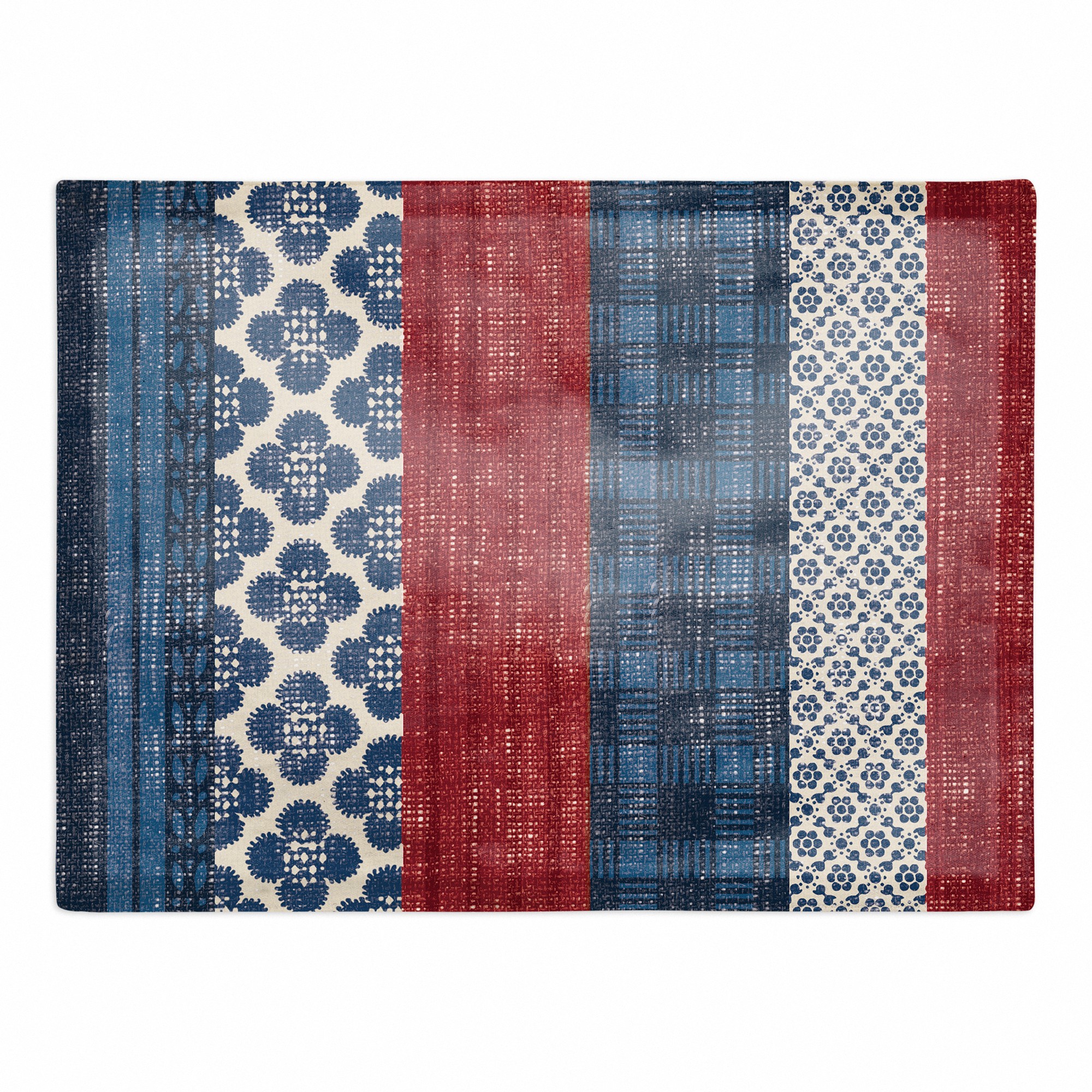 American Patterned Stripes 18x14 Poly Twill Placemat