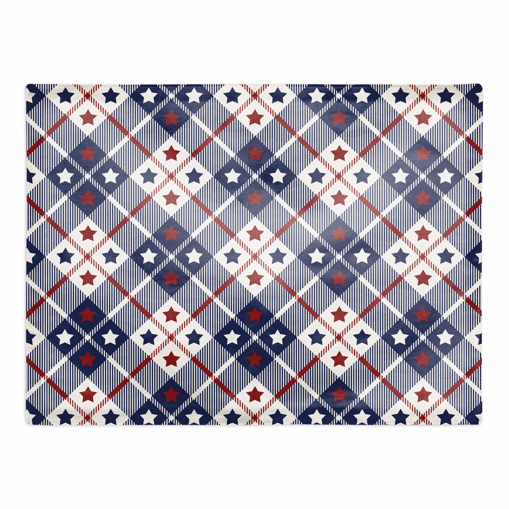 American Star Plaid Pattern 18x14 Poly Twill Placemat