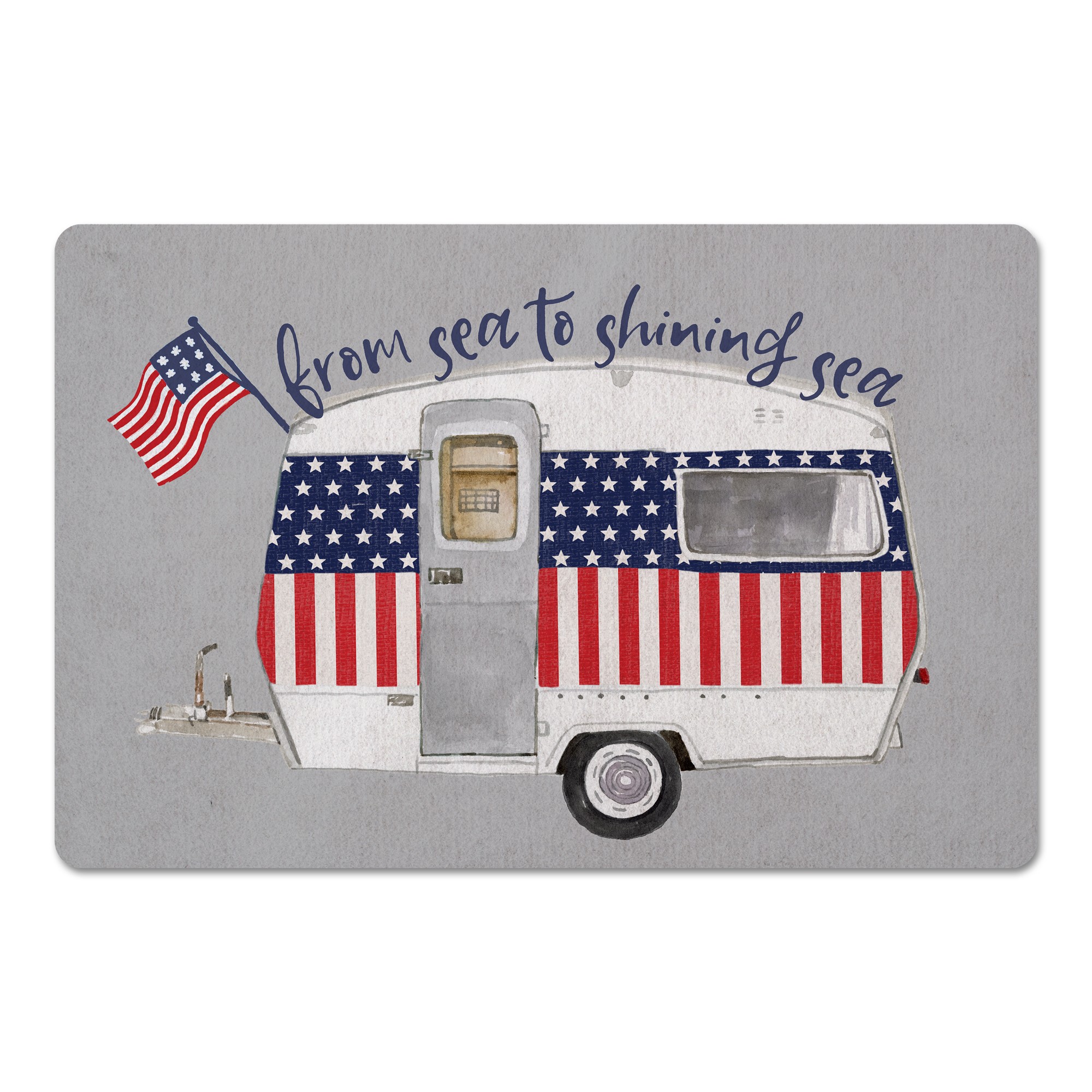 Sea to Shining Sea American Camper 27x18 Floor Mat