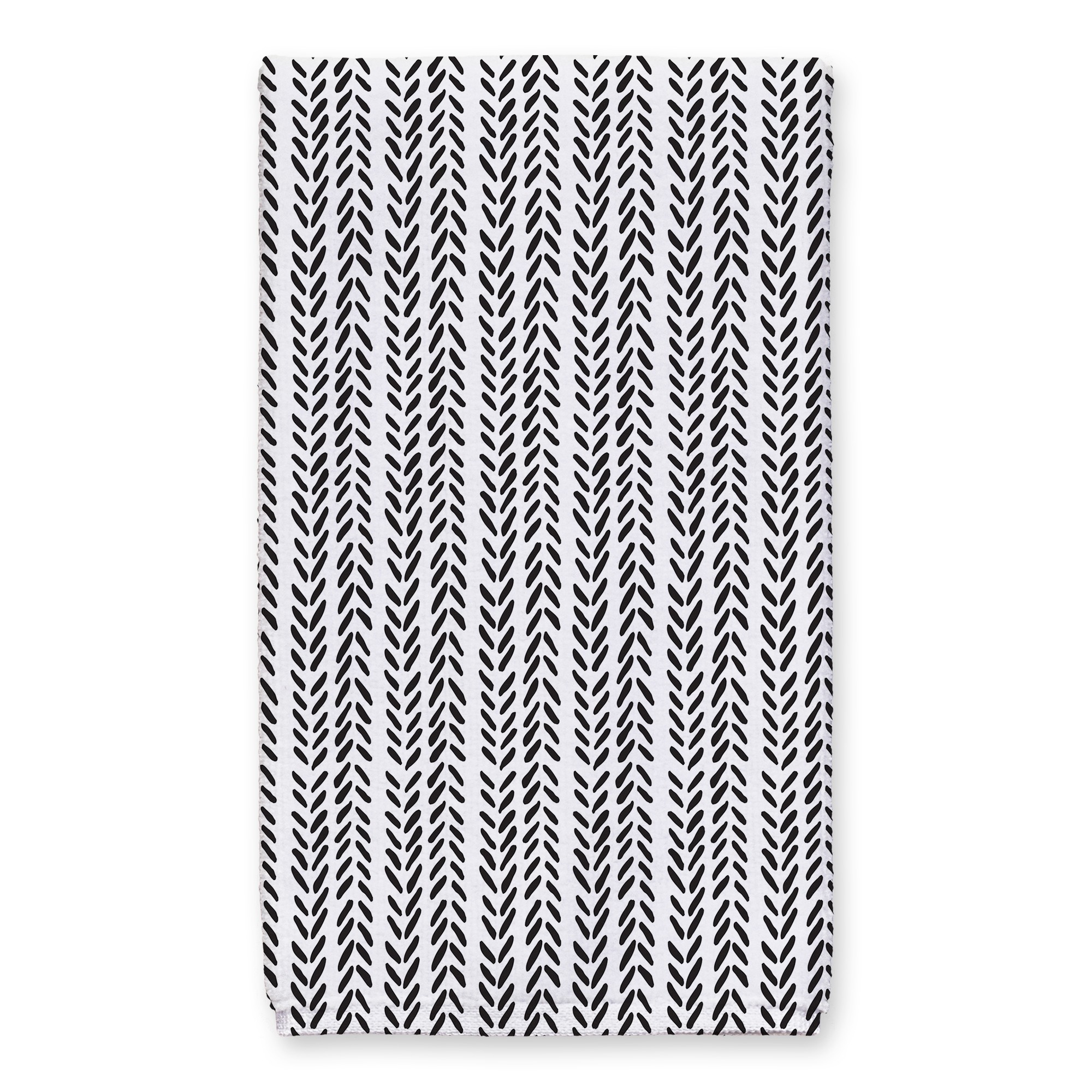Black and White Pattern 16x25 Towel