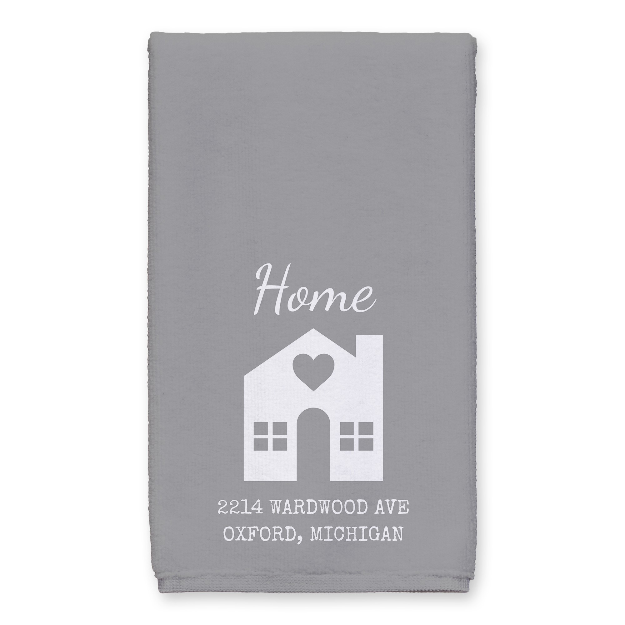 Home Address 16x25 Personalized Towel