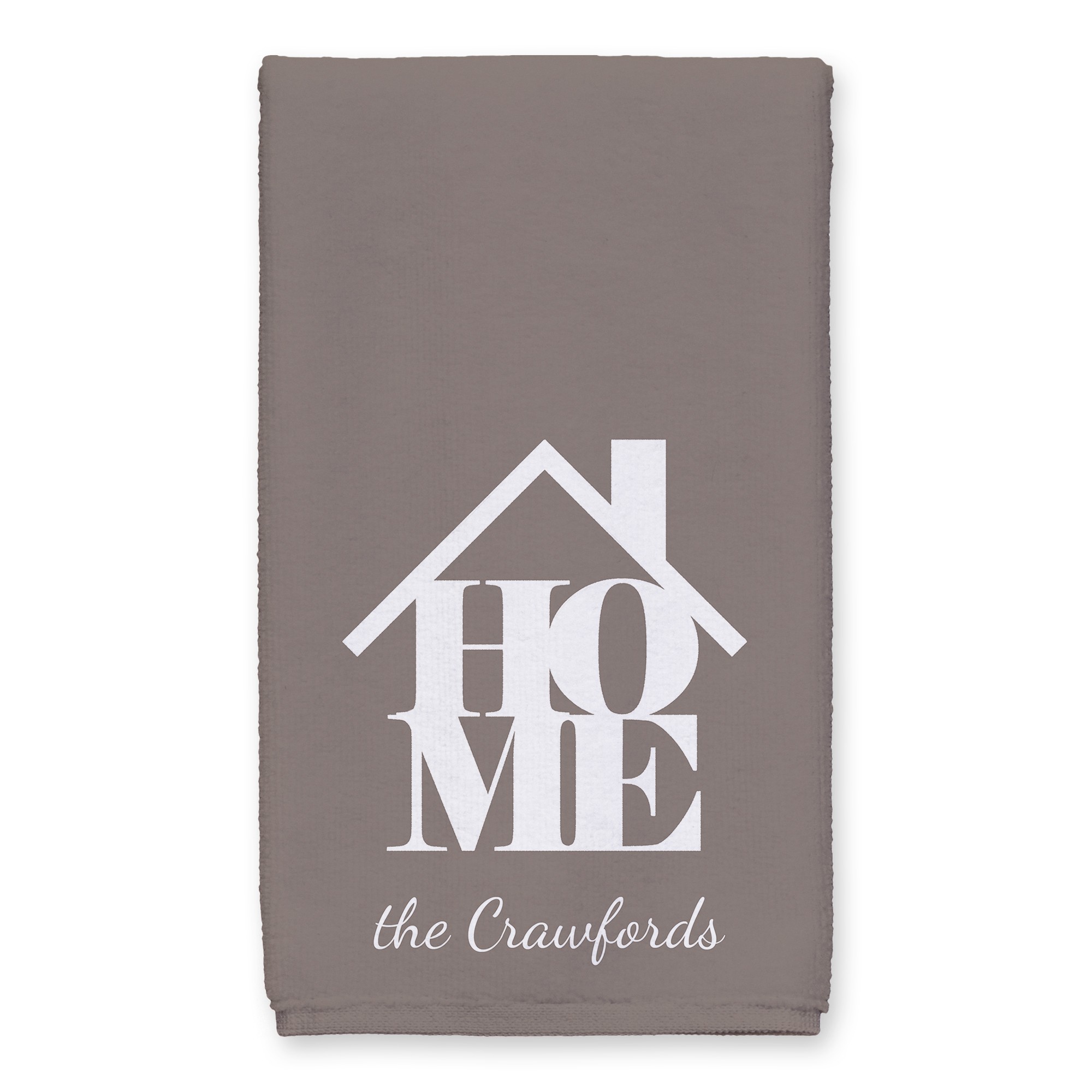 Home Icon and Name 16x25 Personalized Towel