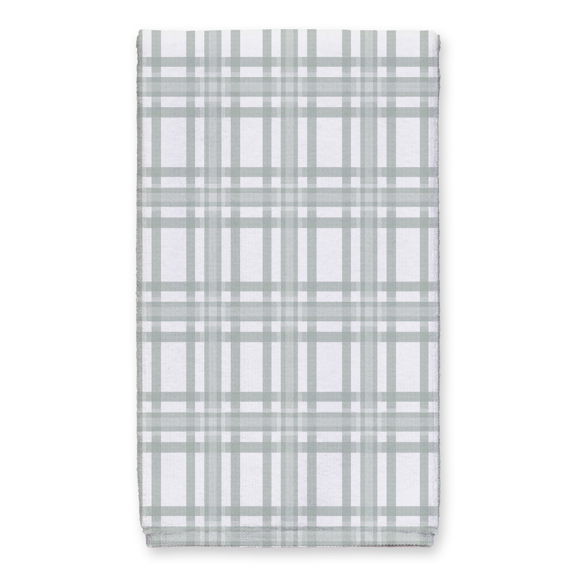 Plaid Grey and White Pattern  16x25 Towel