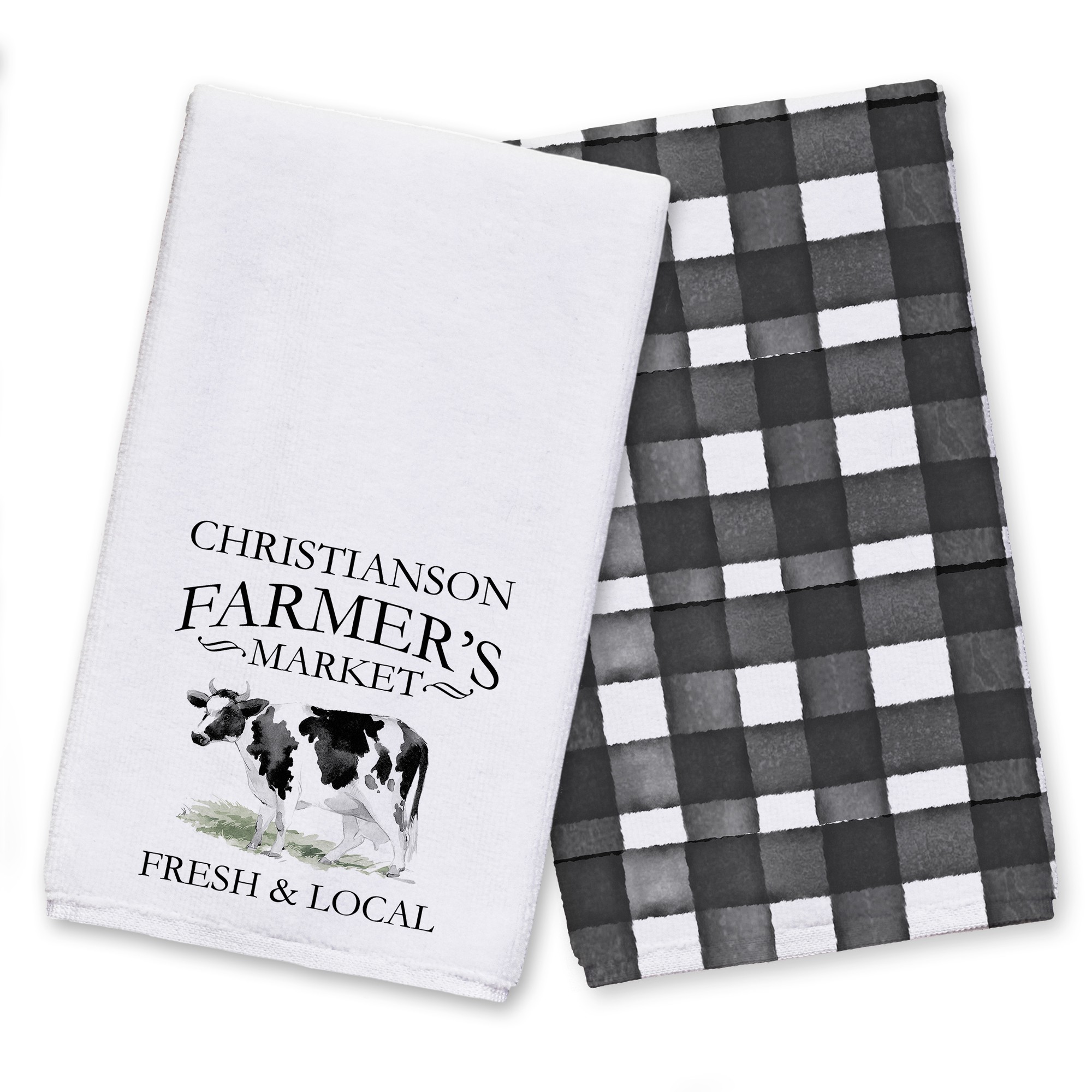 Farmer Market Cow Textiles Collection