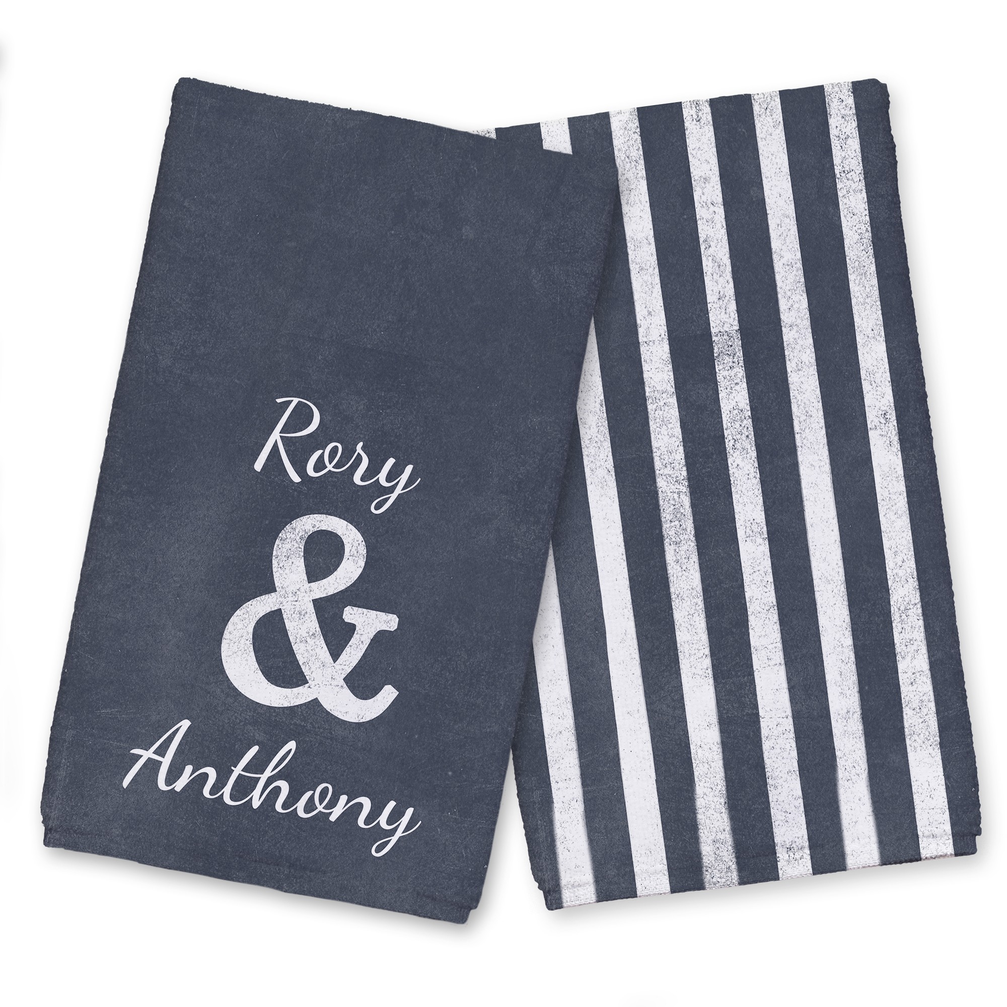Slate Ampersand Names Textiles Collection