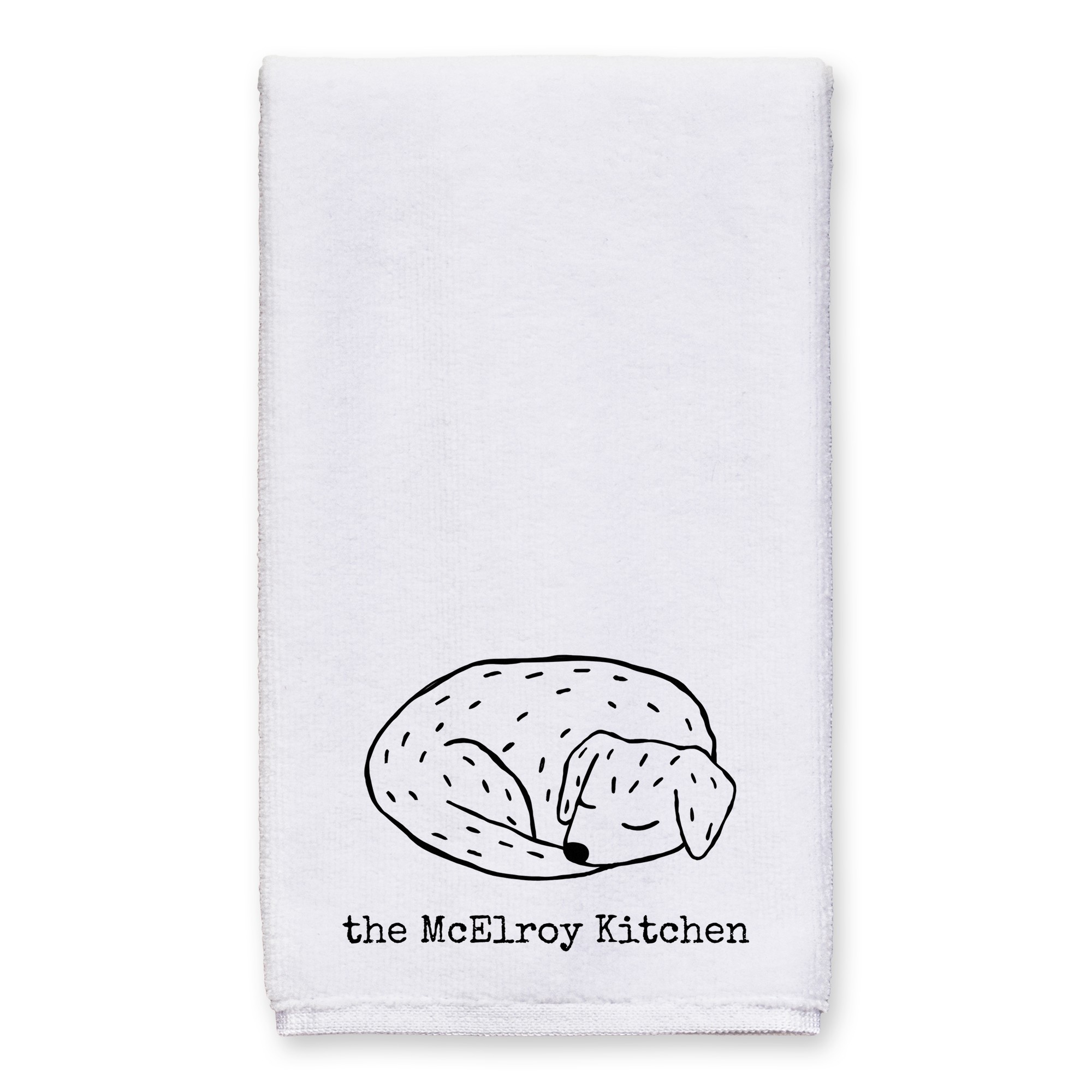 Dog Kitchen 16x25 Personalized Towel