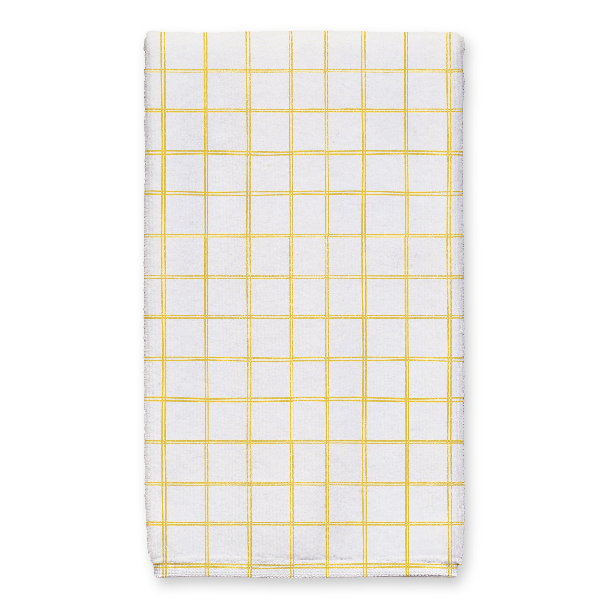 Yellow Plaid Pattern 16x25 Towel