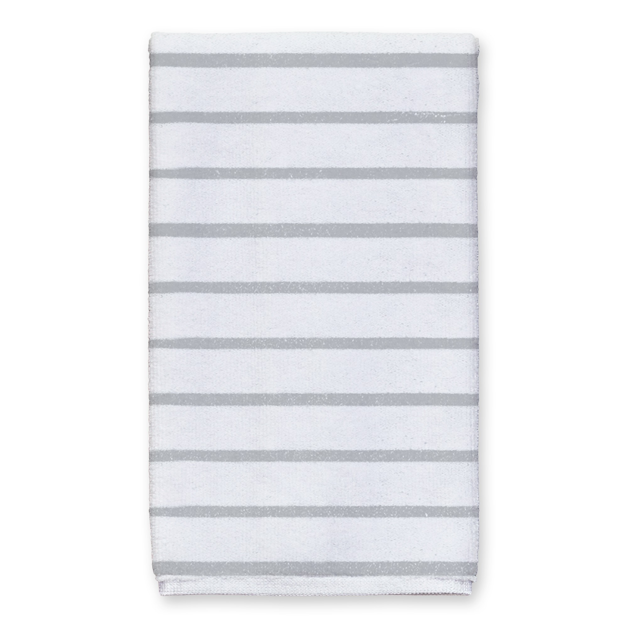Gray and White Stripes 16x25 Towel