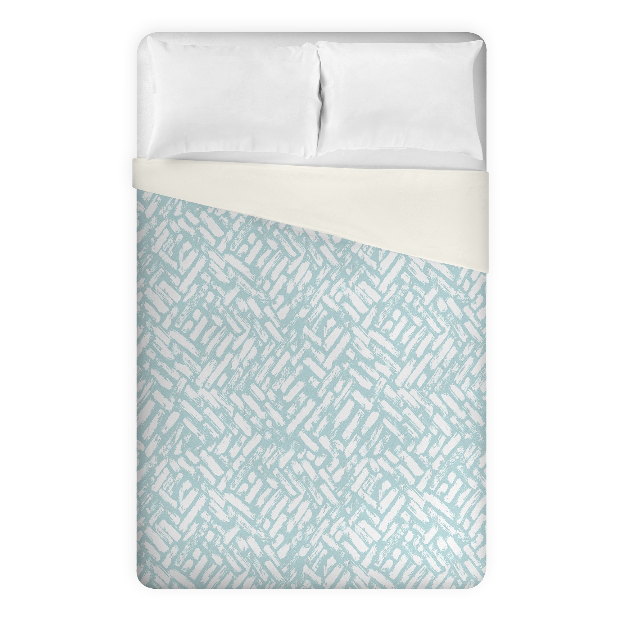 Light Blue Strokes Pattern Duvet