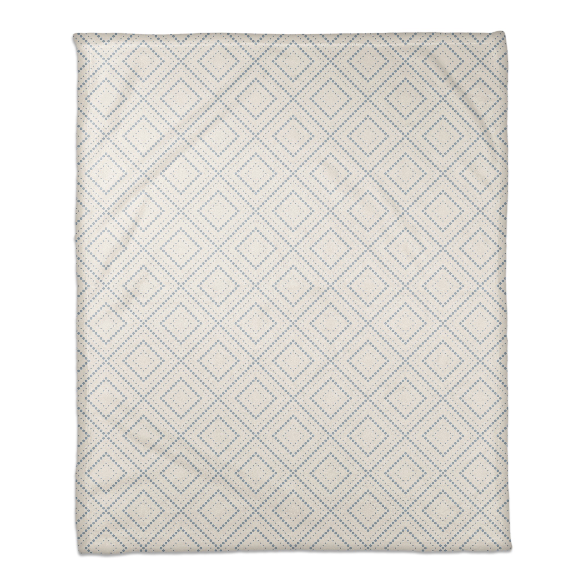 Blue Diamond Pattern 50x60 Coral Fleece Blanket