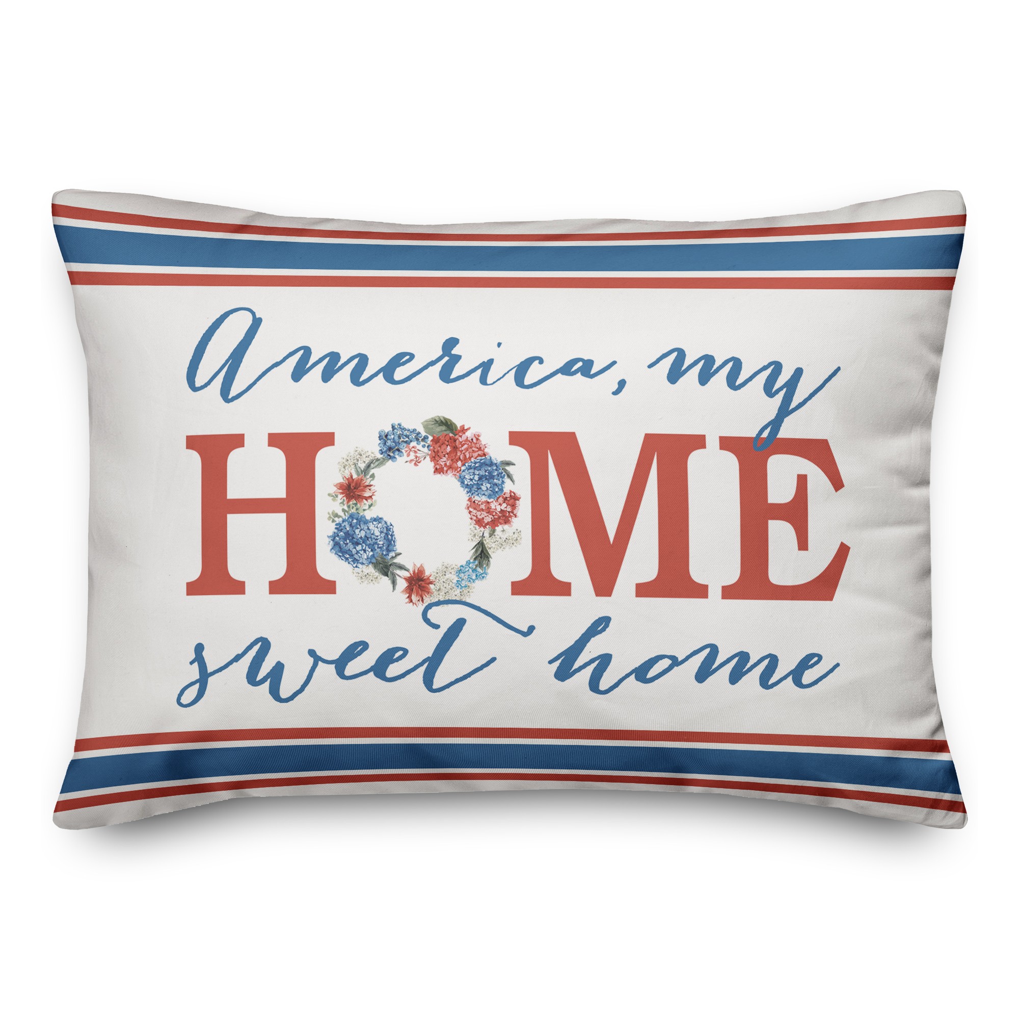 America Home Sweet Home 14x20 Spun Poly Pillow