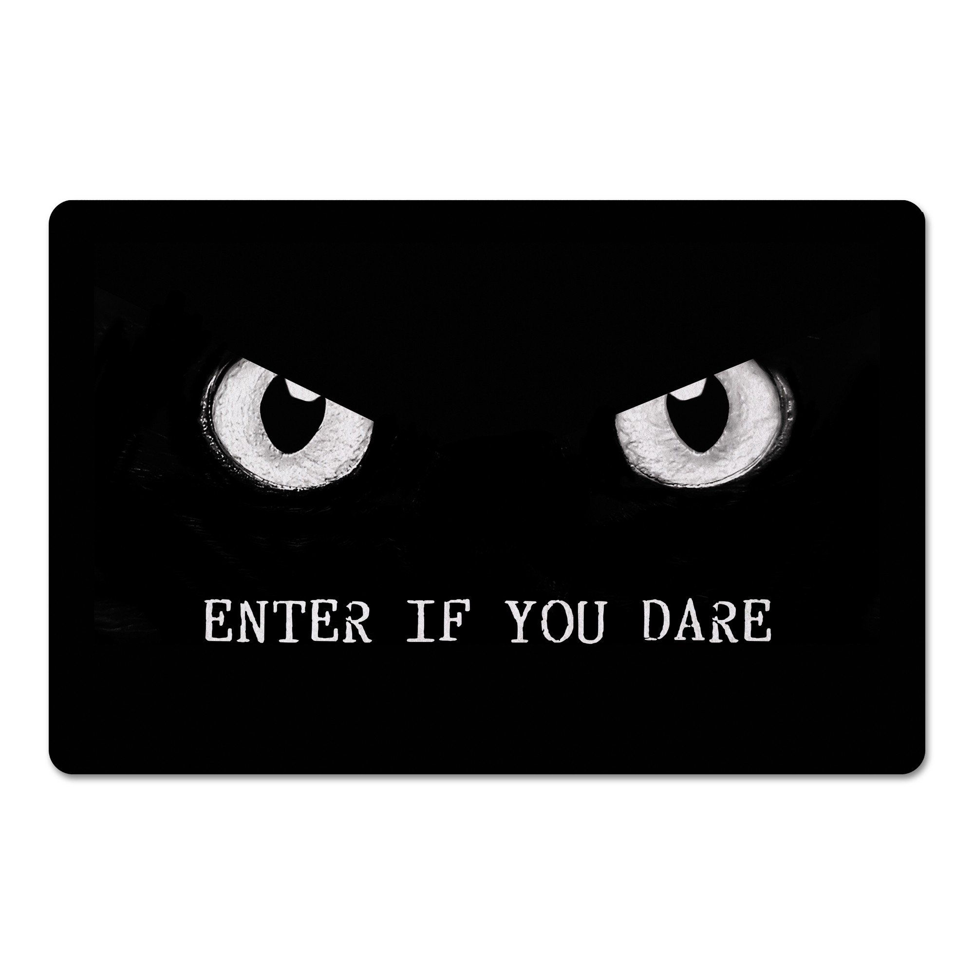 Enter If You Dare Eyes 27x18 Floor Mat