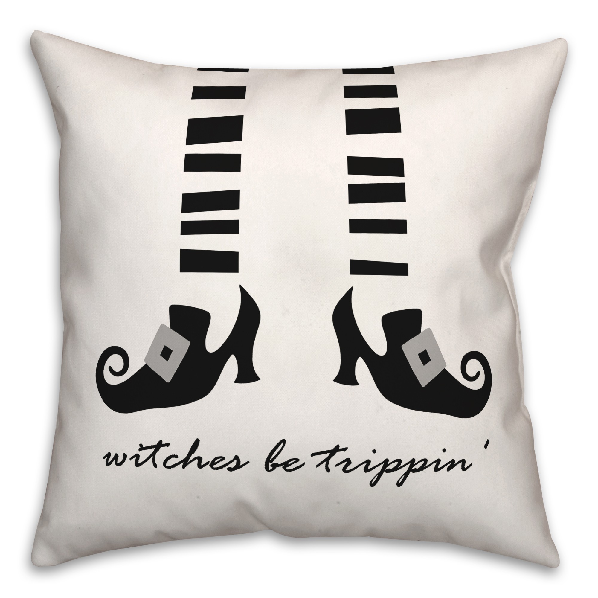 Witches Be Trippin 18x18 Spun Poly Pillow