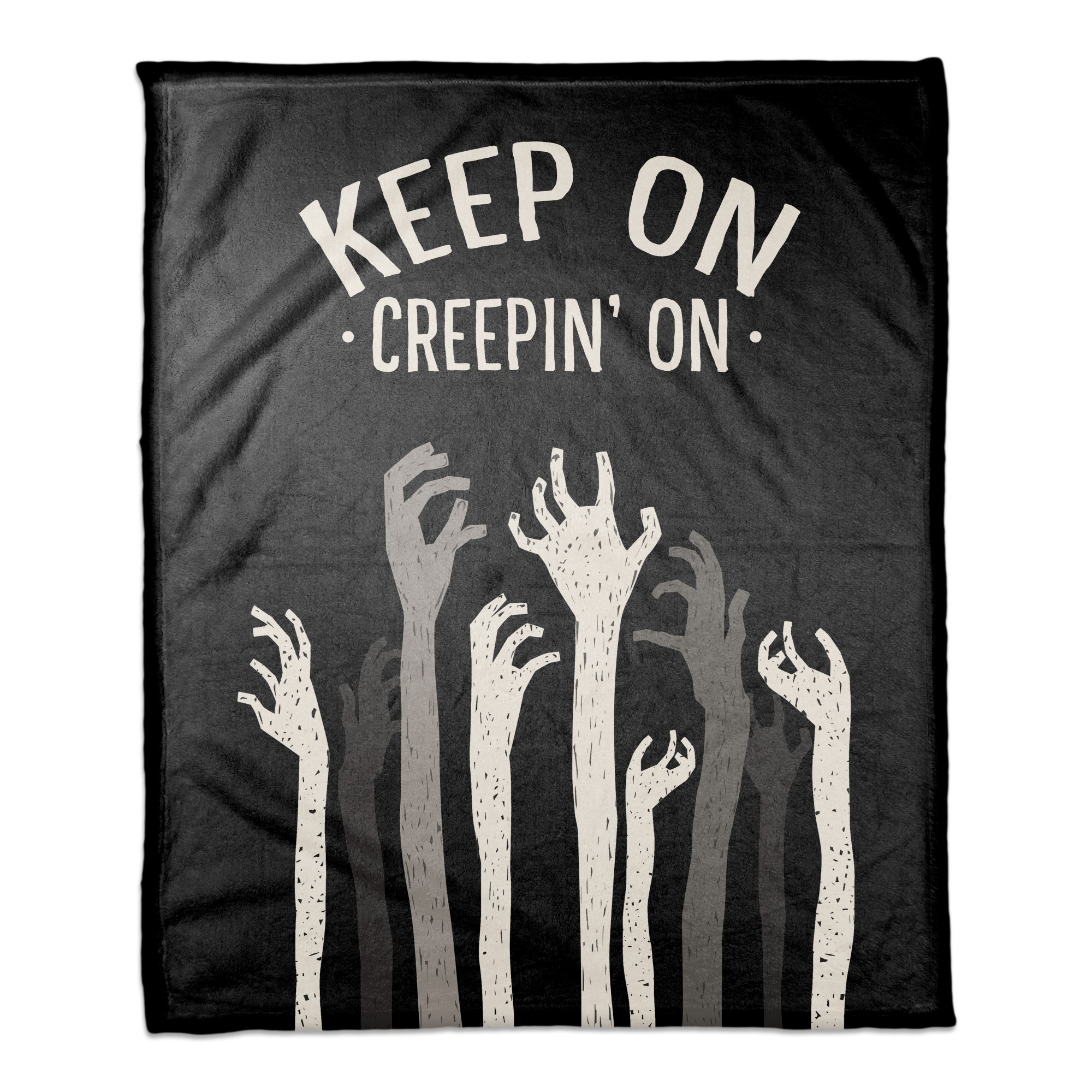 Keep on Creepin on Zombies 50x60 Coral Fleece Blanket