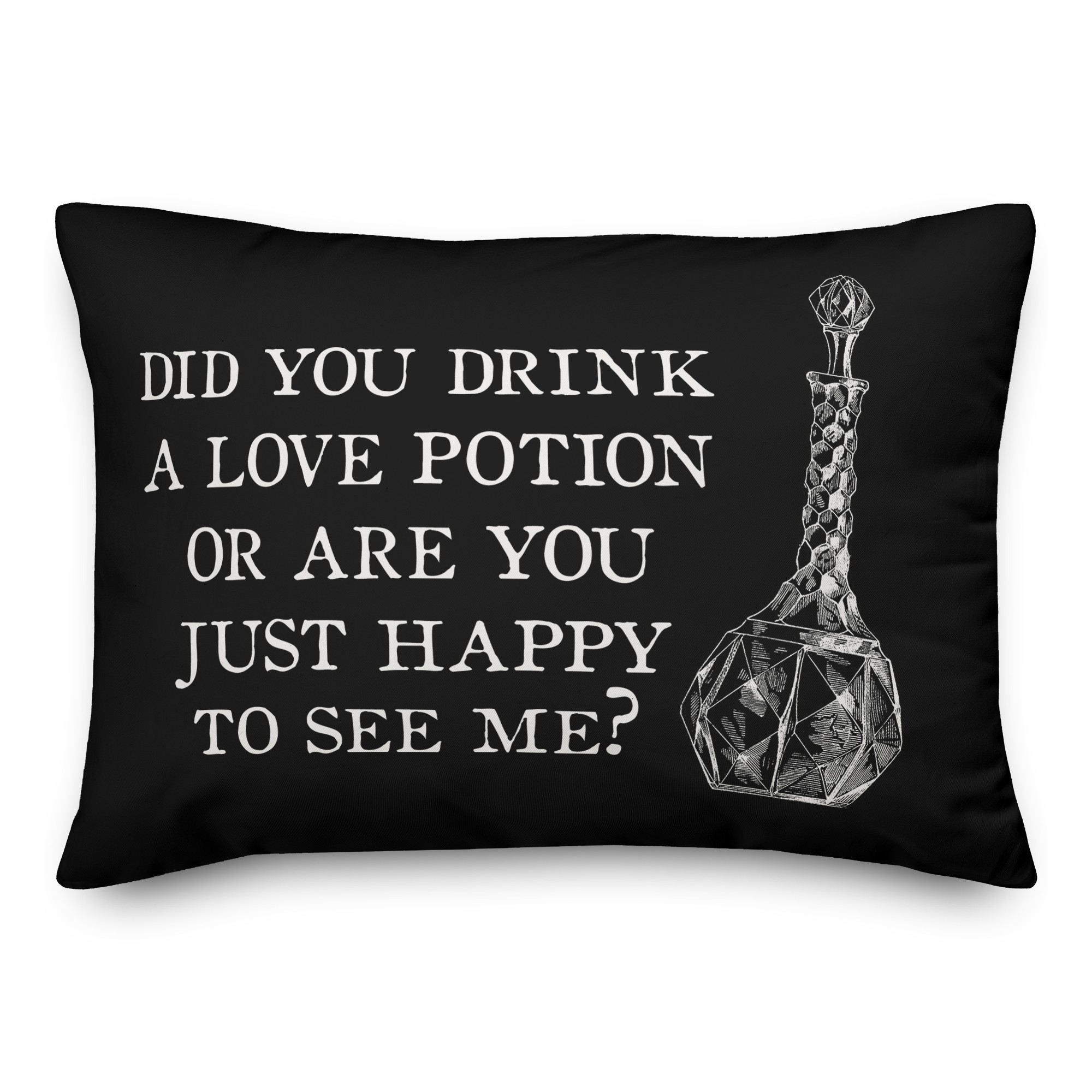 Love Potion Saying 14x20 Spun Poly Pillow