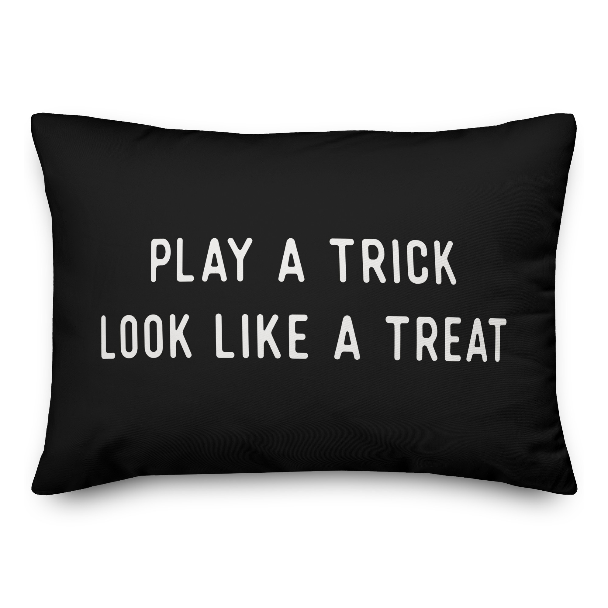 Play Trick Look Treat 14x20 Spun Poly Pillow