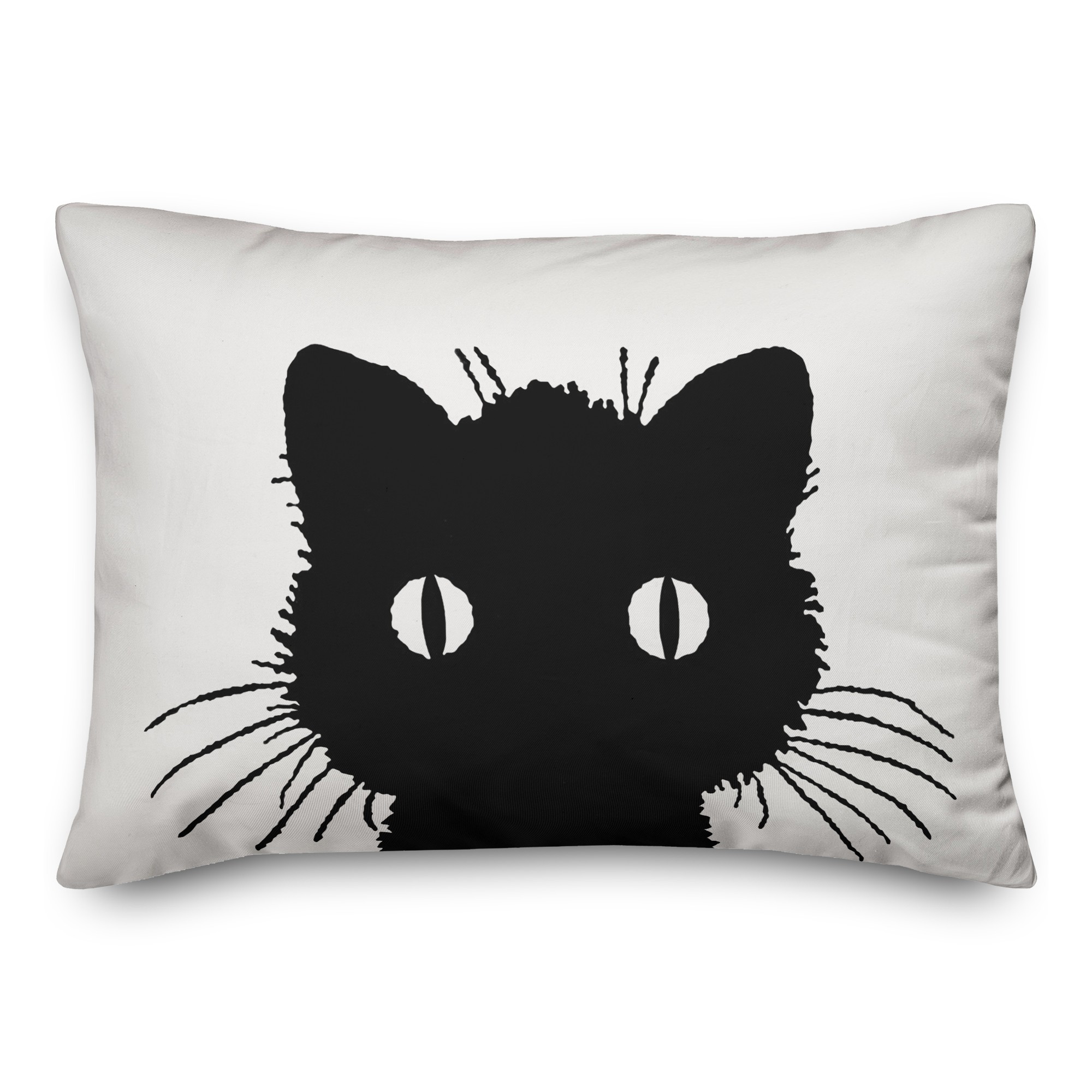 Vintage Black Cat 14x20 Spun Poly Pillow