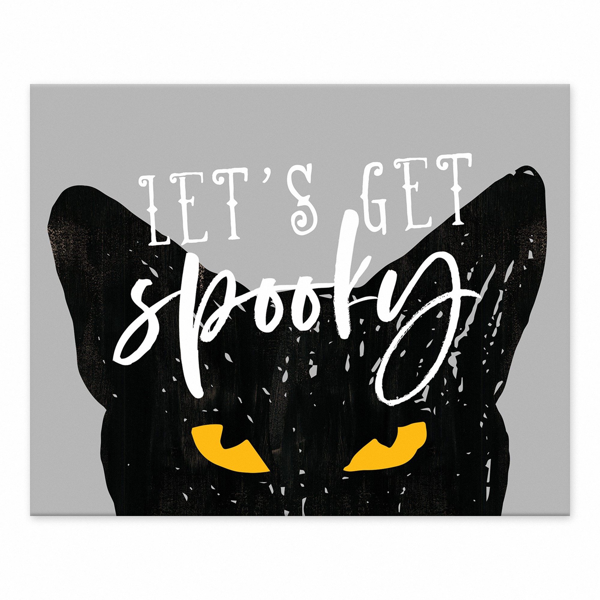 Lets Get Spooky Cat 8x10 Tabletop Canvas