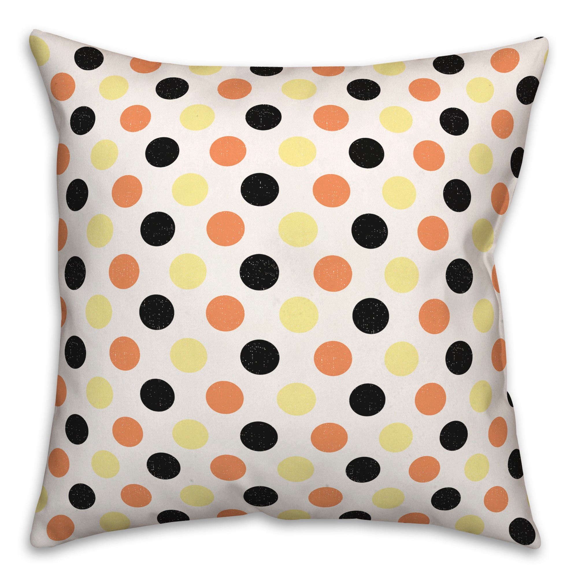 Retro Polka Dots Pattern 18x18 Spun Poly Pillow