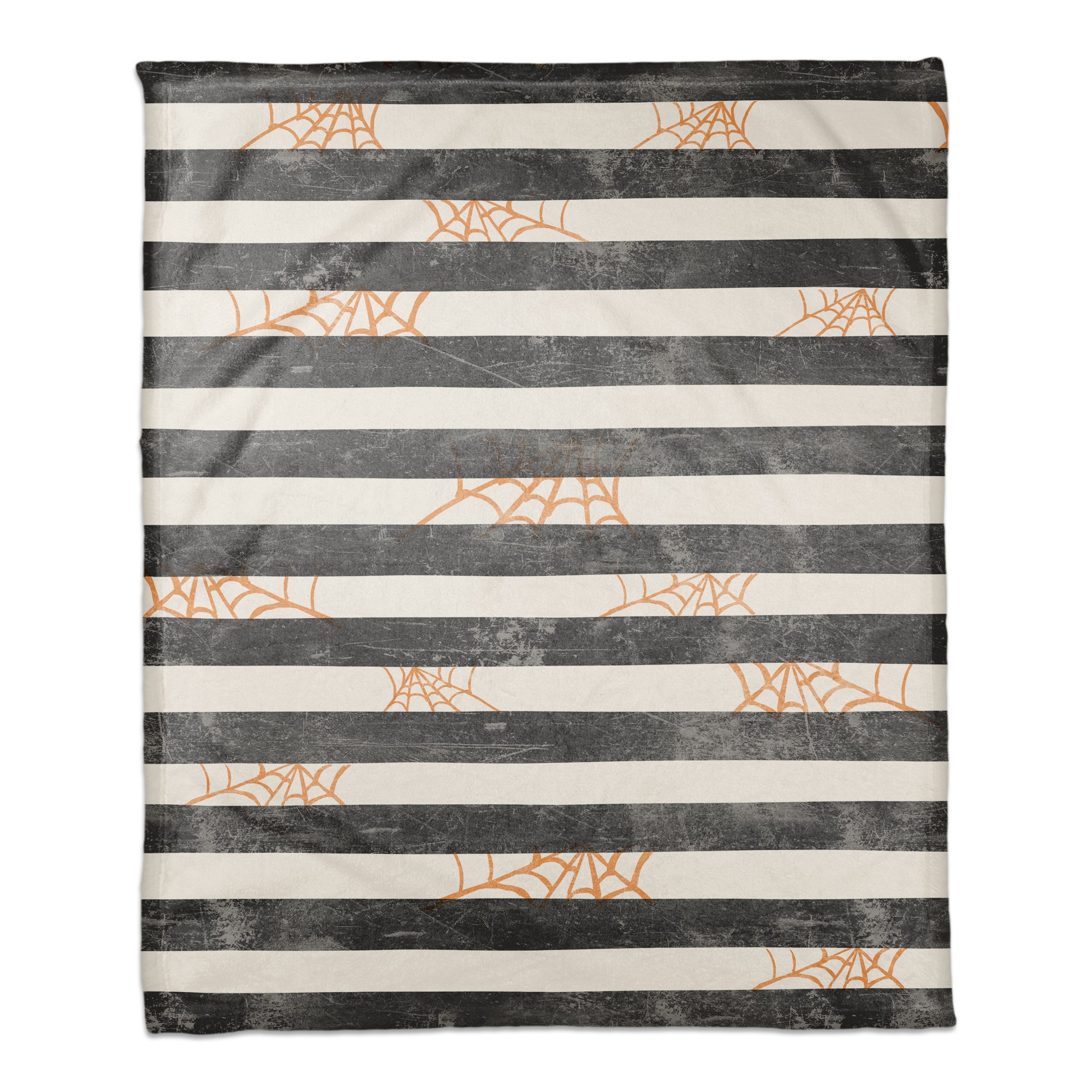 Spiderwebs and Stripes Pattern 50x60 Coral Fleece Blanket