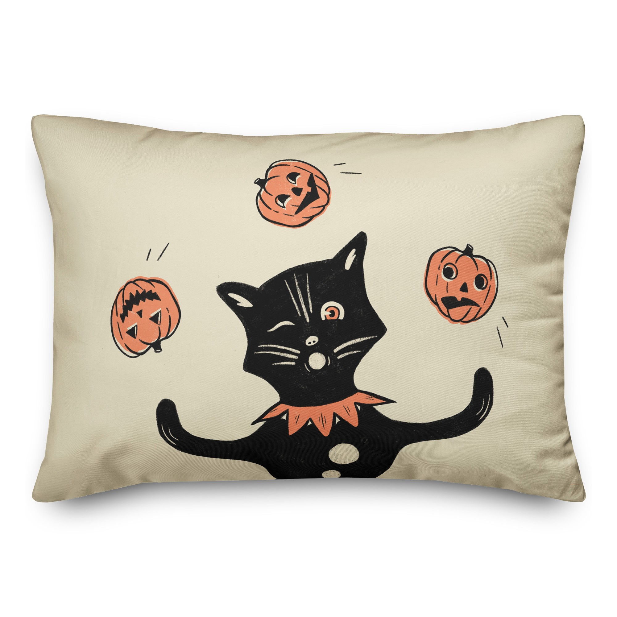 Juggling Cat 14x20 Spun Poly Pillow