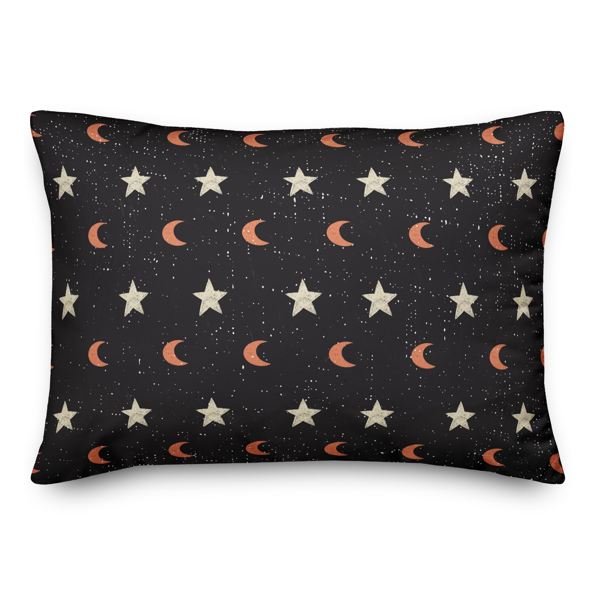 Moon and Stars Pattern 14x20 Spun Poly Pillow