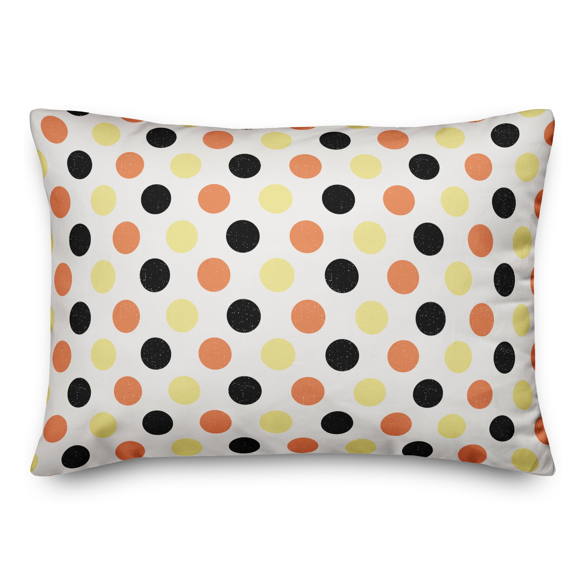 Retro Polka Dots Pattern 14x20 Spun Poly Pillow