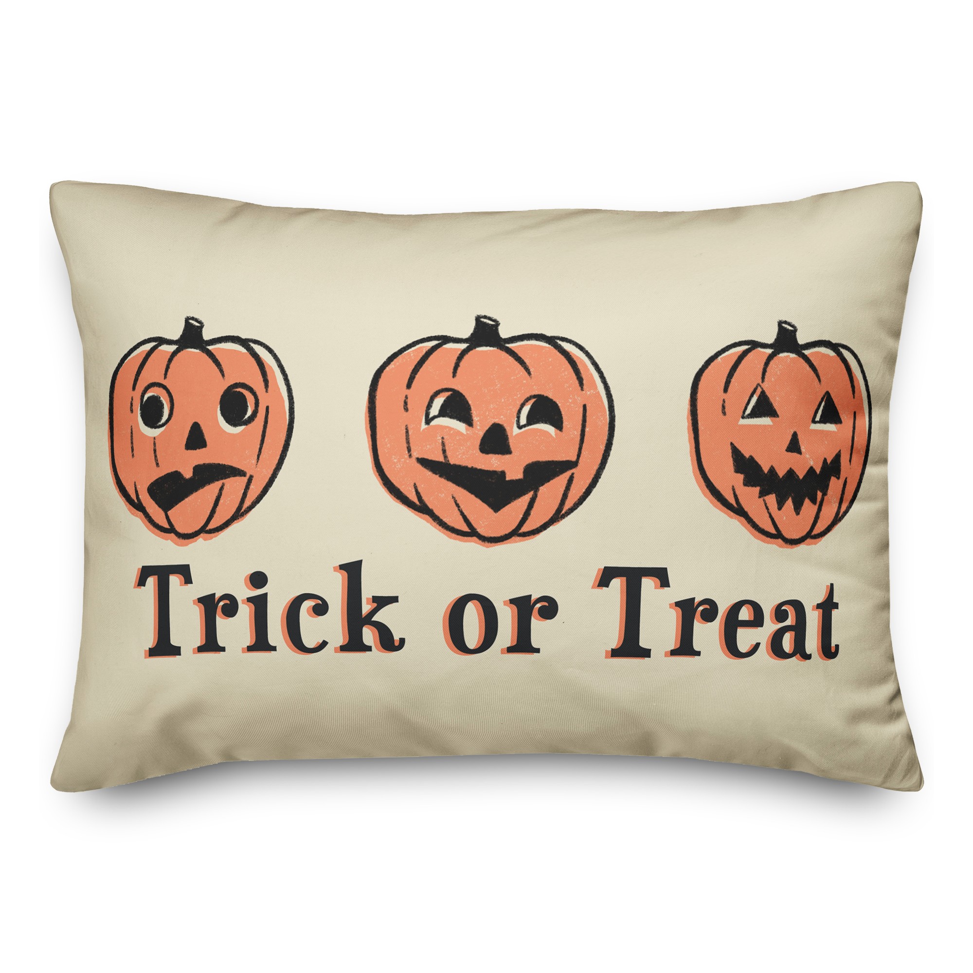 Trick or Treat Pumpkins 14x20 Spun Poly Pillow