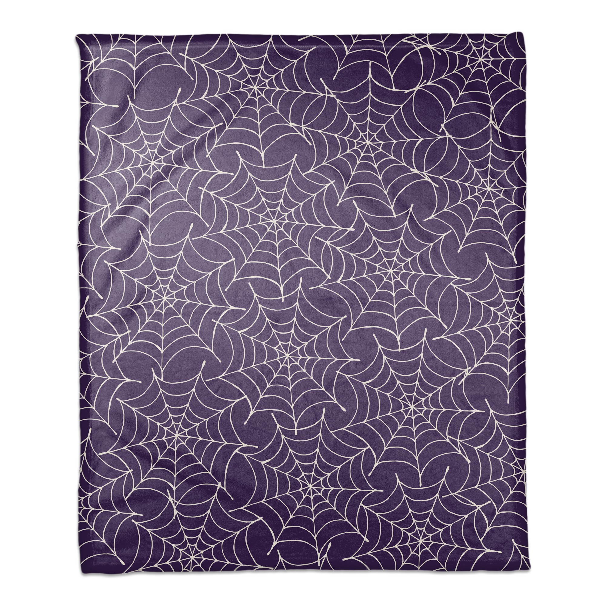 Spiderweb Pattern Purple 50x60 Coral Fleece Blanket