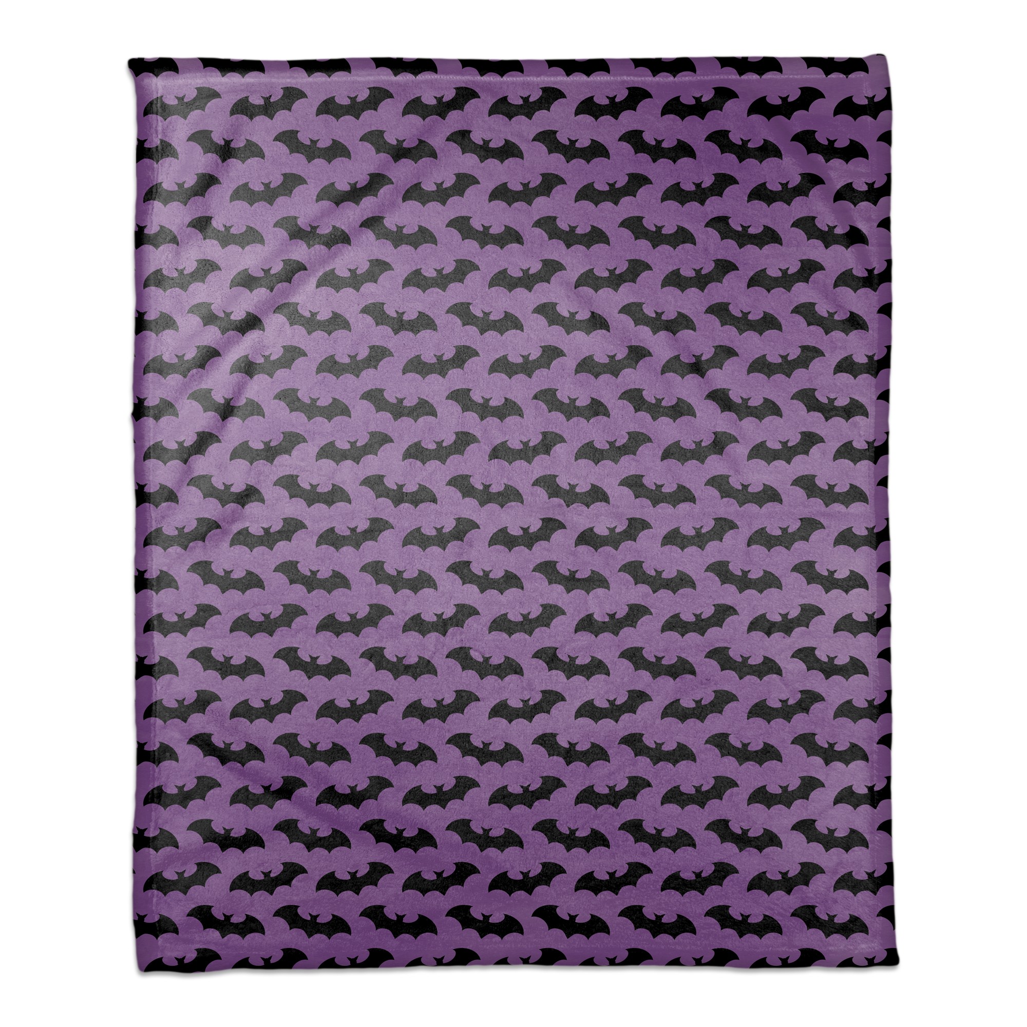 Bat Pattern on Purple 50x60 Coral Fleece Blanket