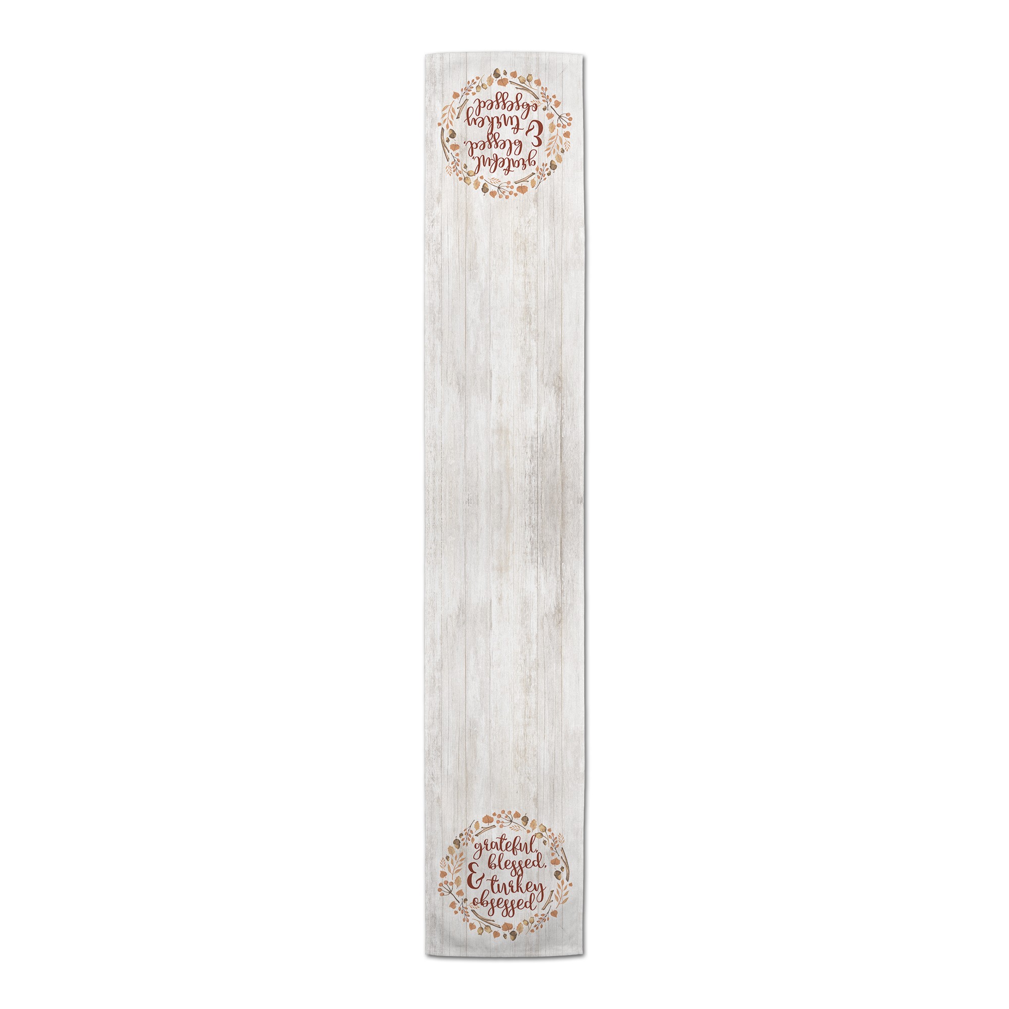 Grateful Blessed Obsessed 16x90 Poly Twill Table Runner